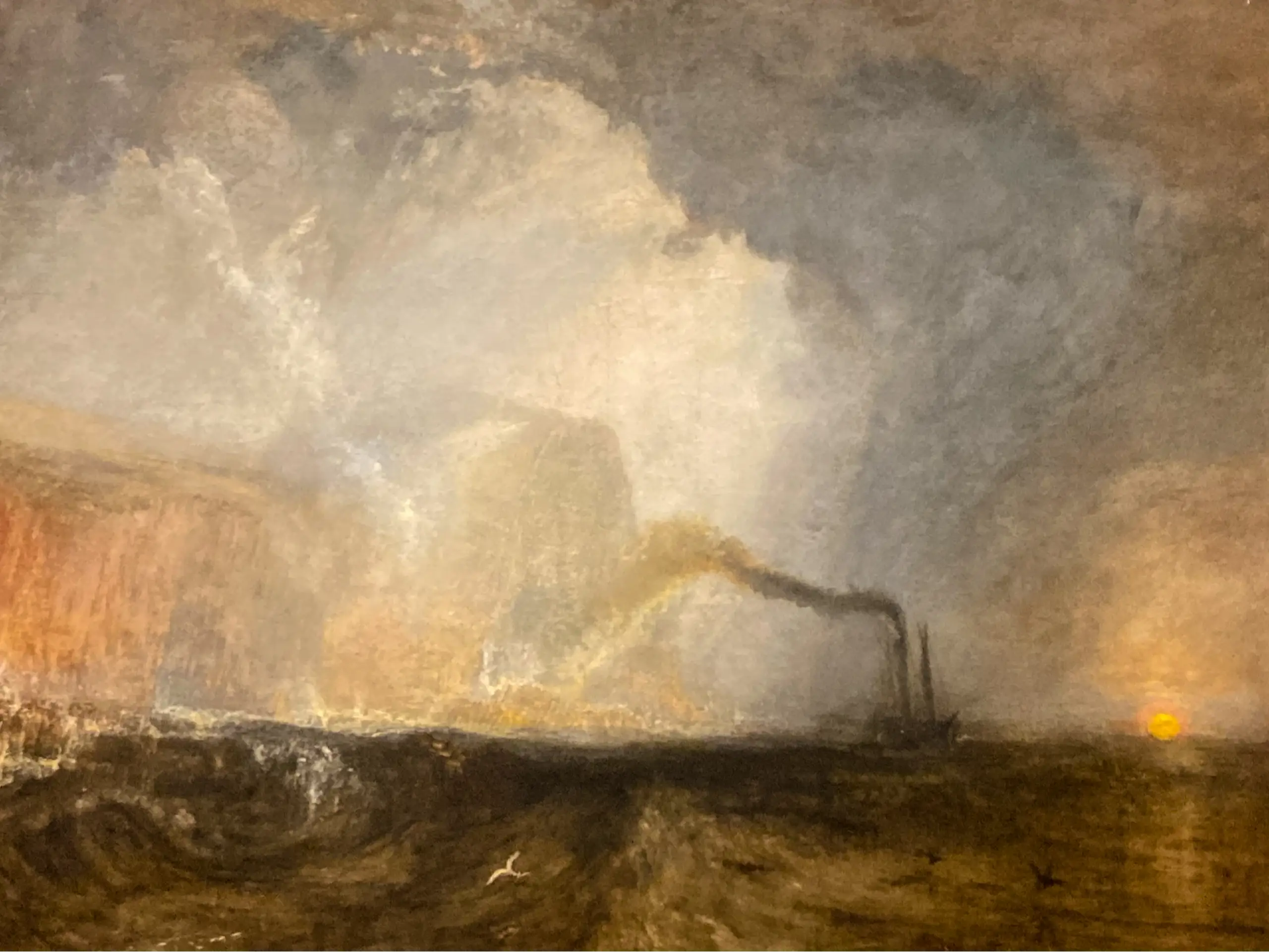 Fingal's Cave by JMW Turner, 1832 in the Yale Center for British Art