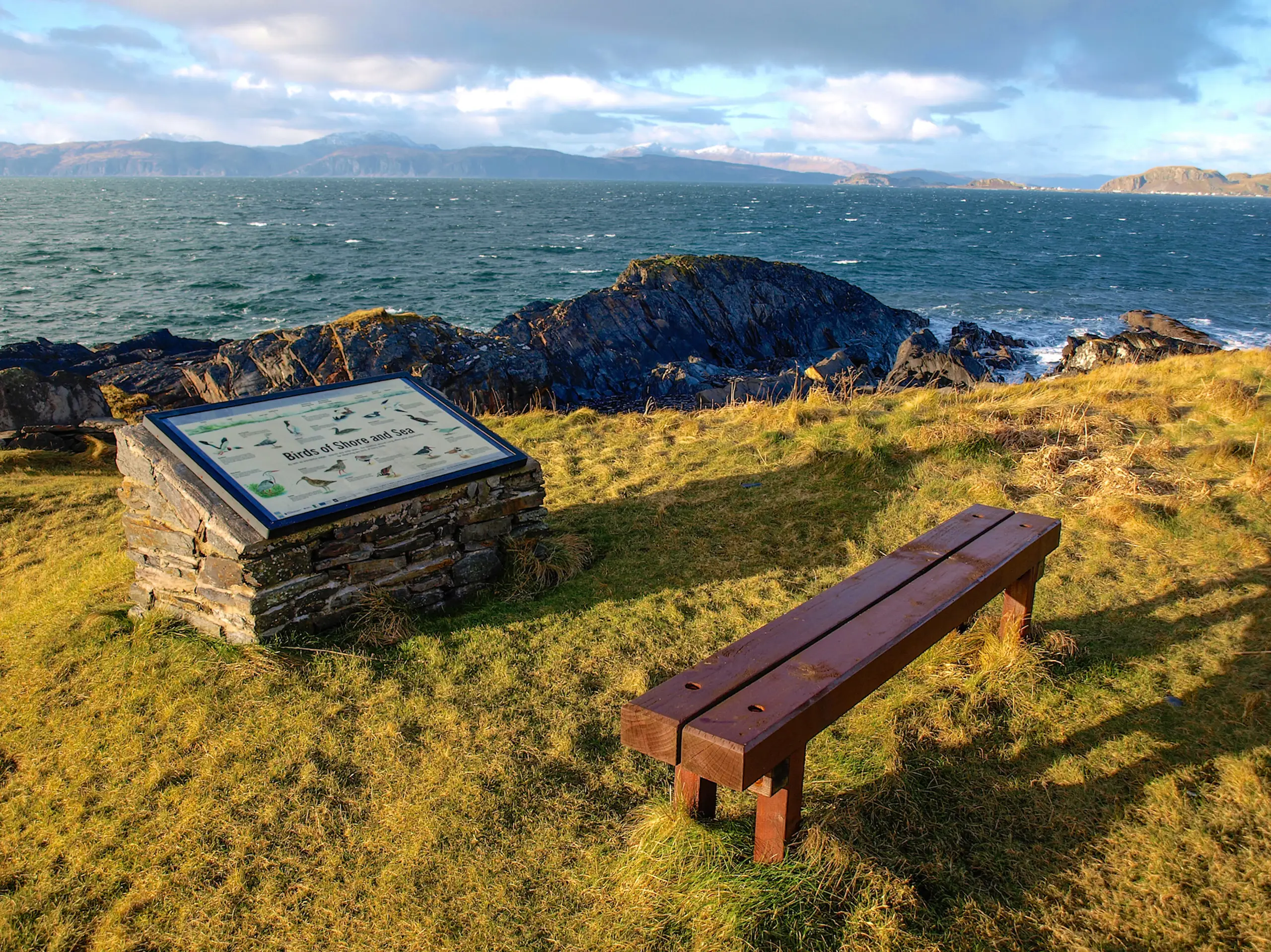 The view north up the Firth of Lorne