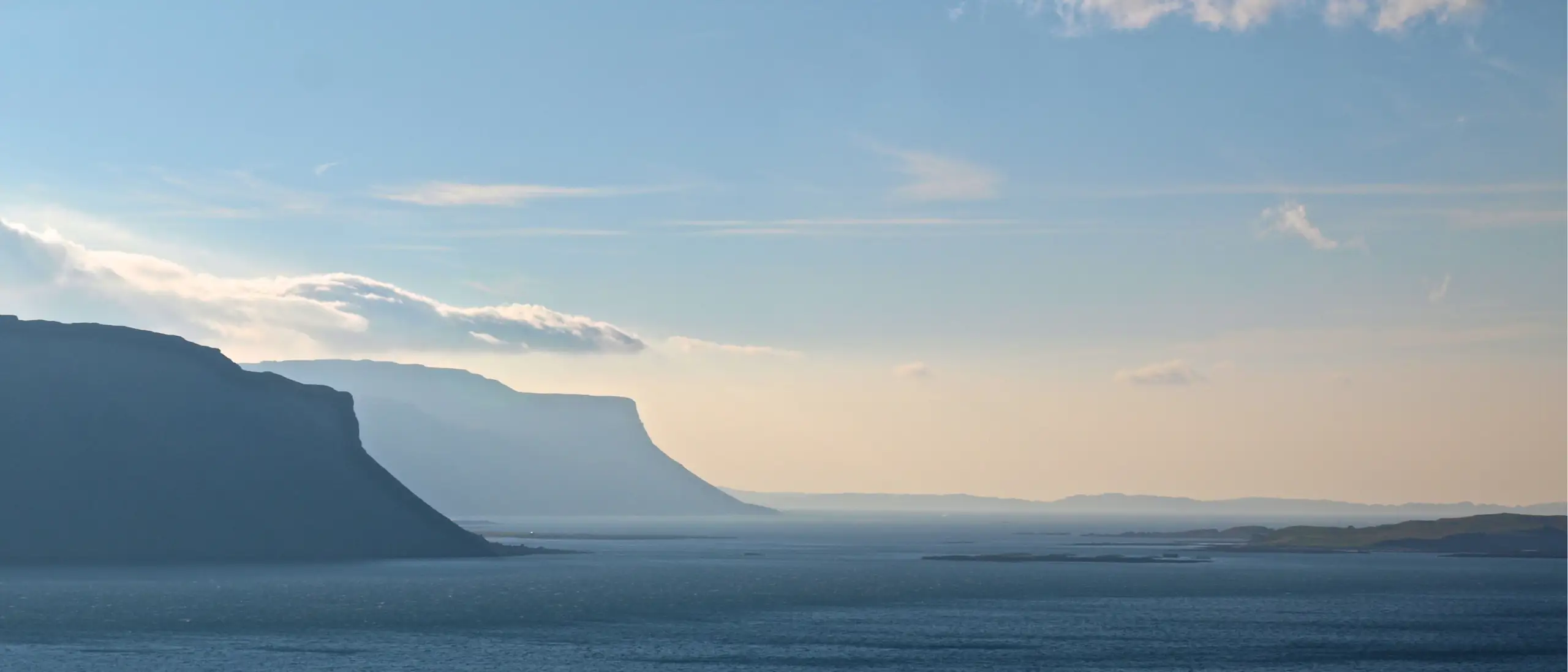 The formidable cliffs along the south coast of Mull