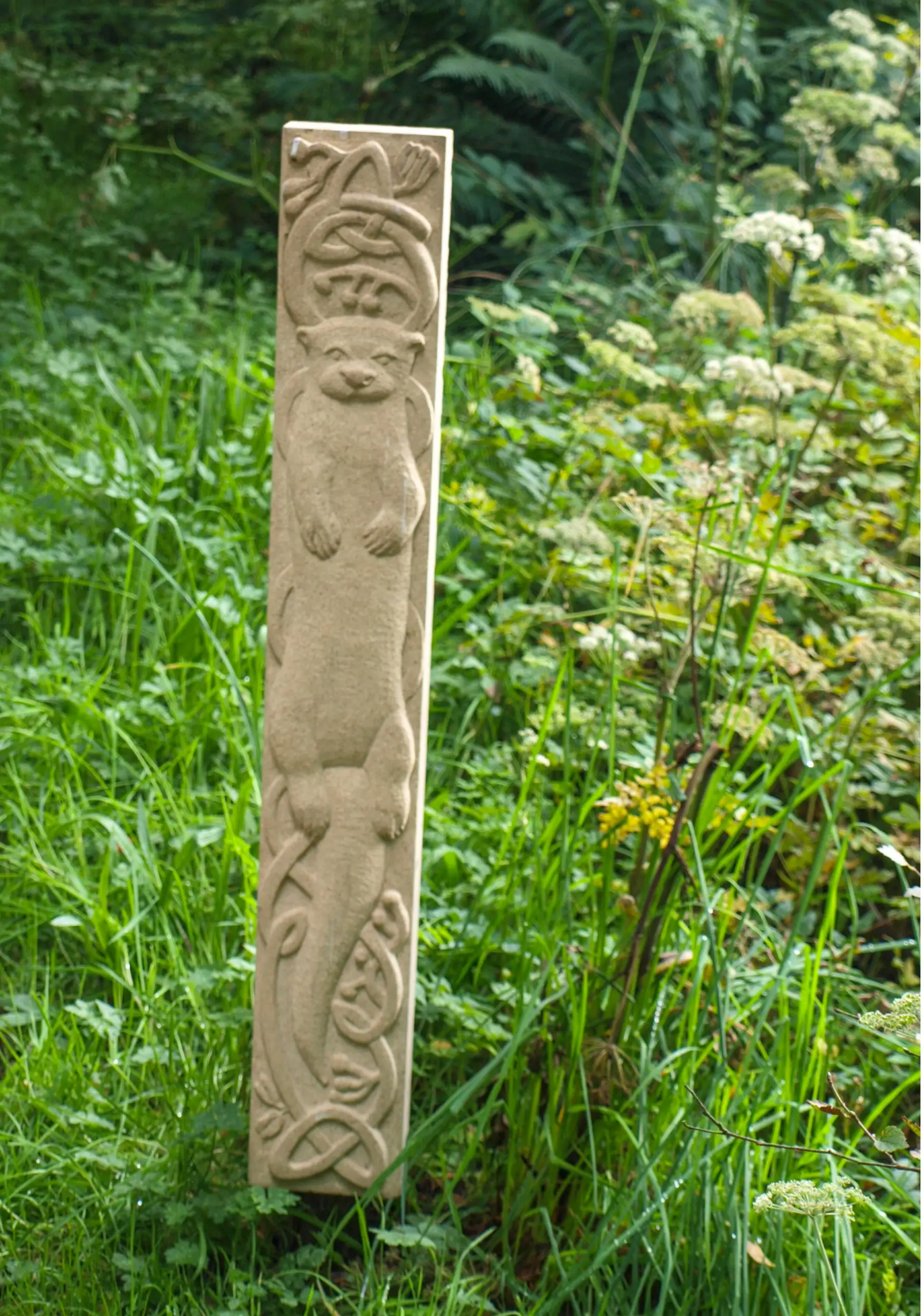 A waymark in the nature reserve