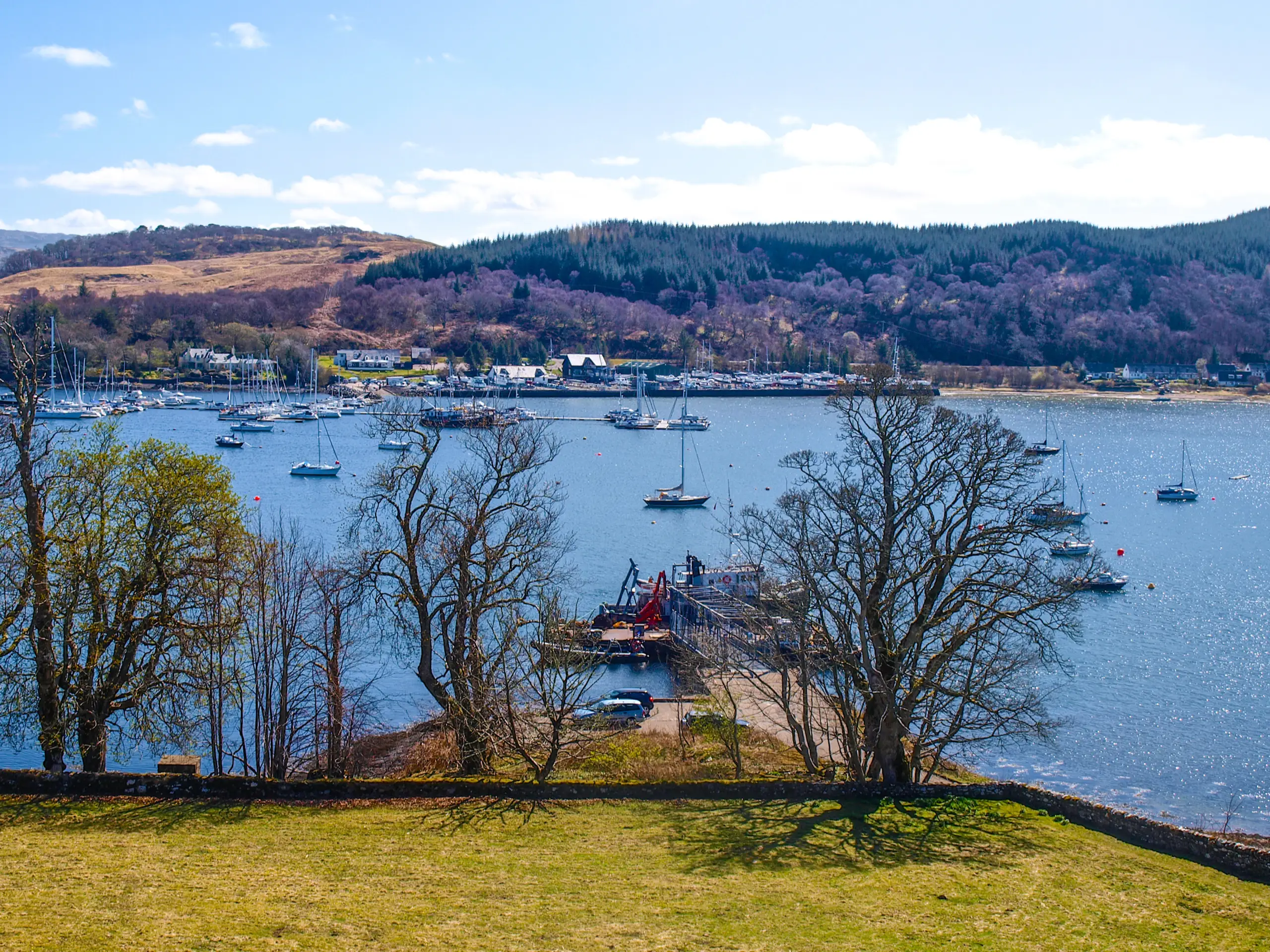 The marina from the castle walls