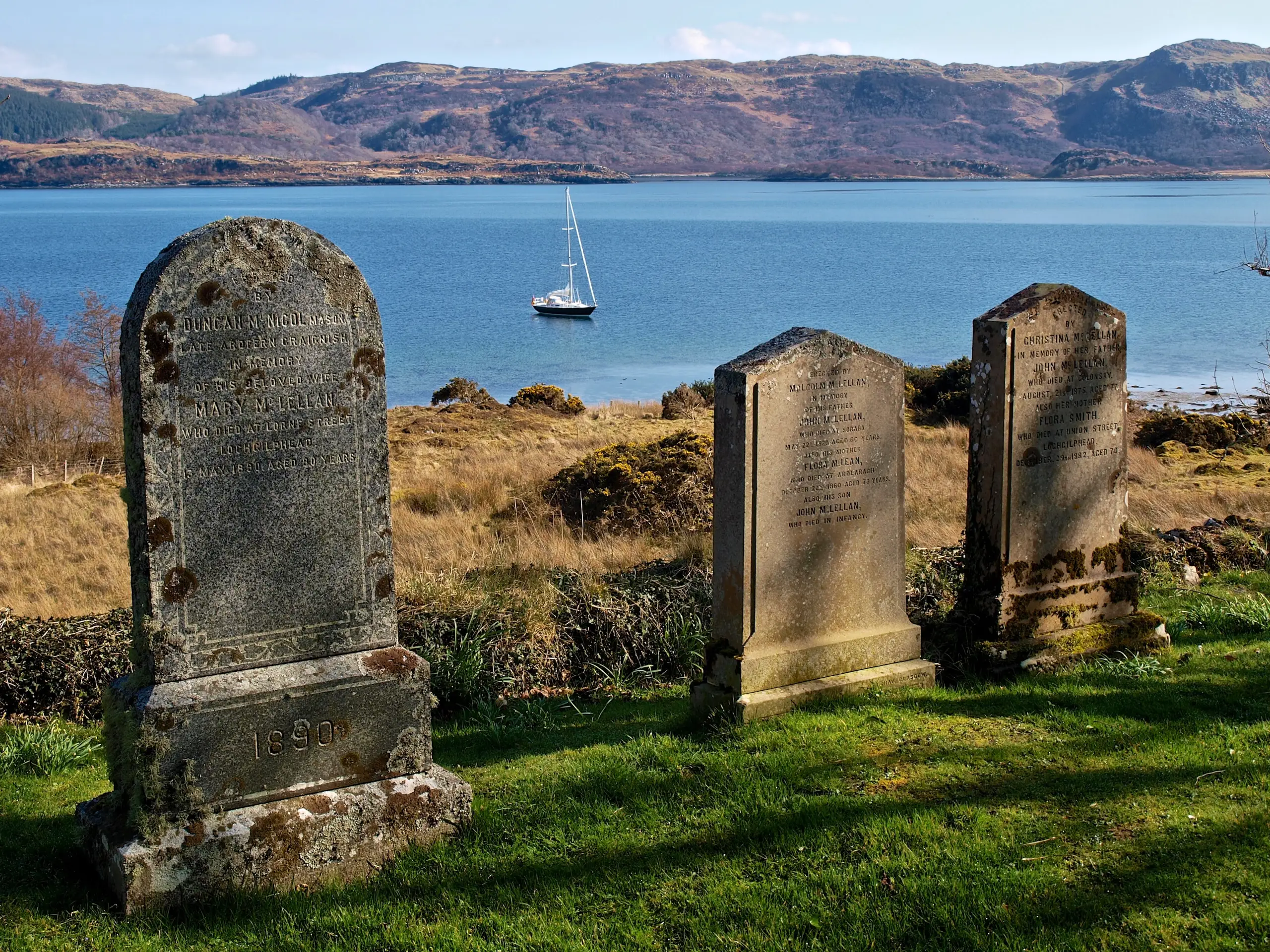 The anchorage from the graveyard
