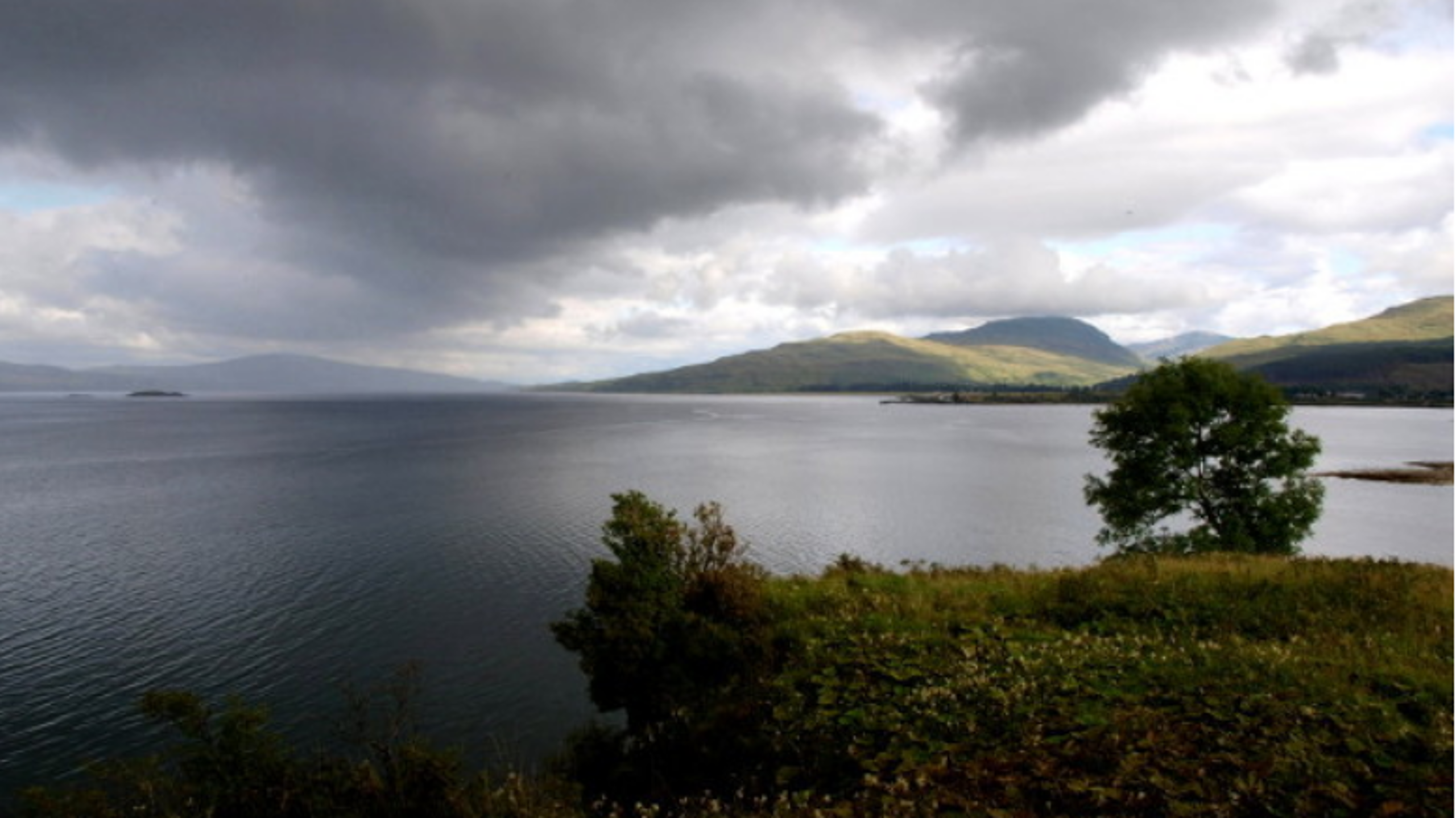 Looking down the Sound of Mull from Aros Castle