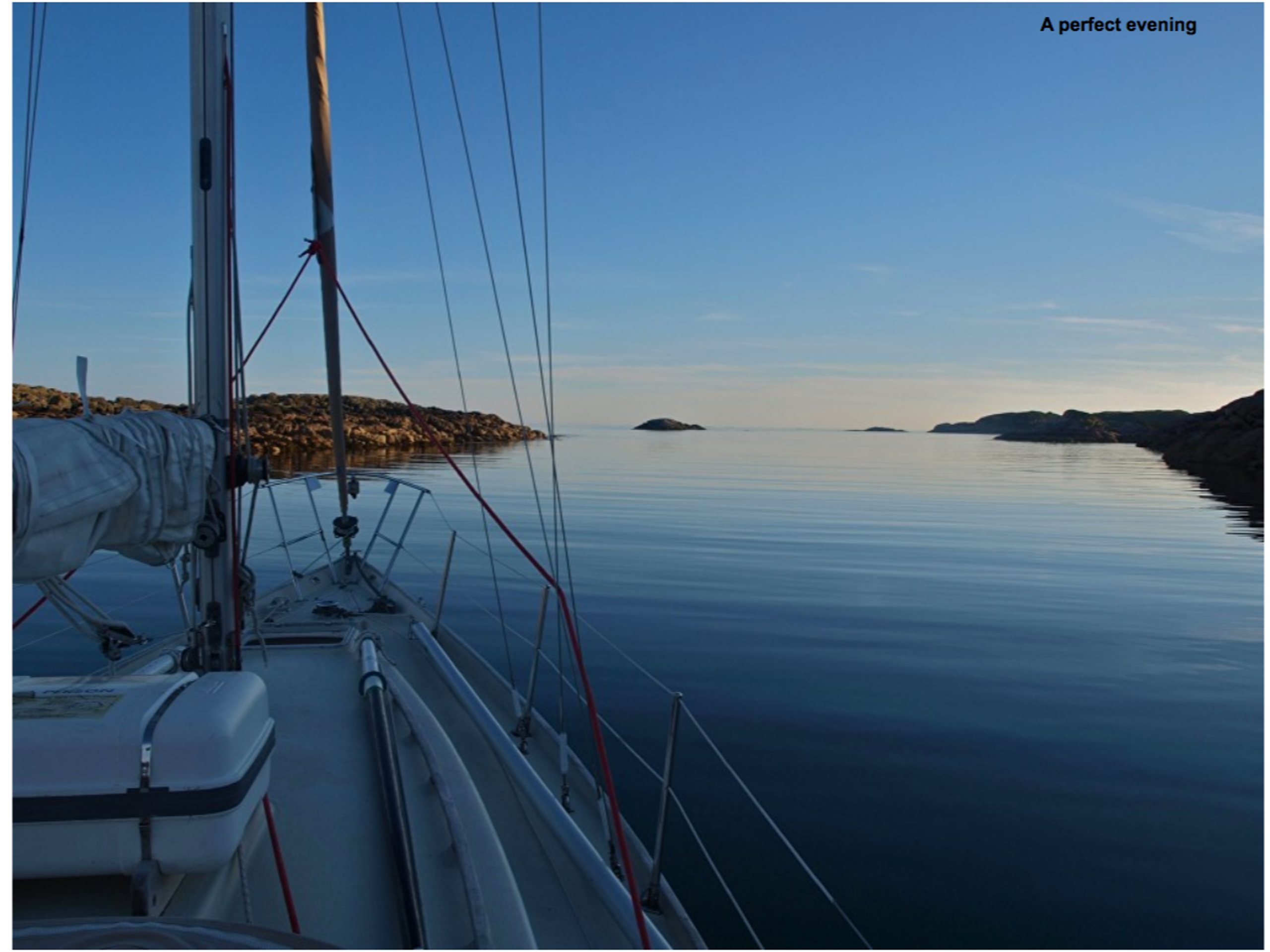 Summer evening in the anchorage