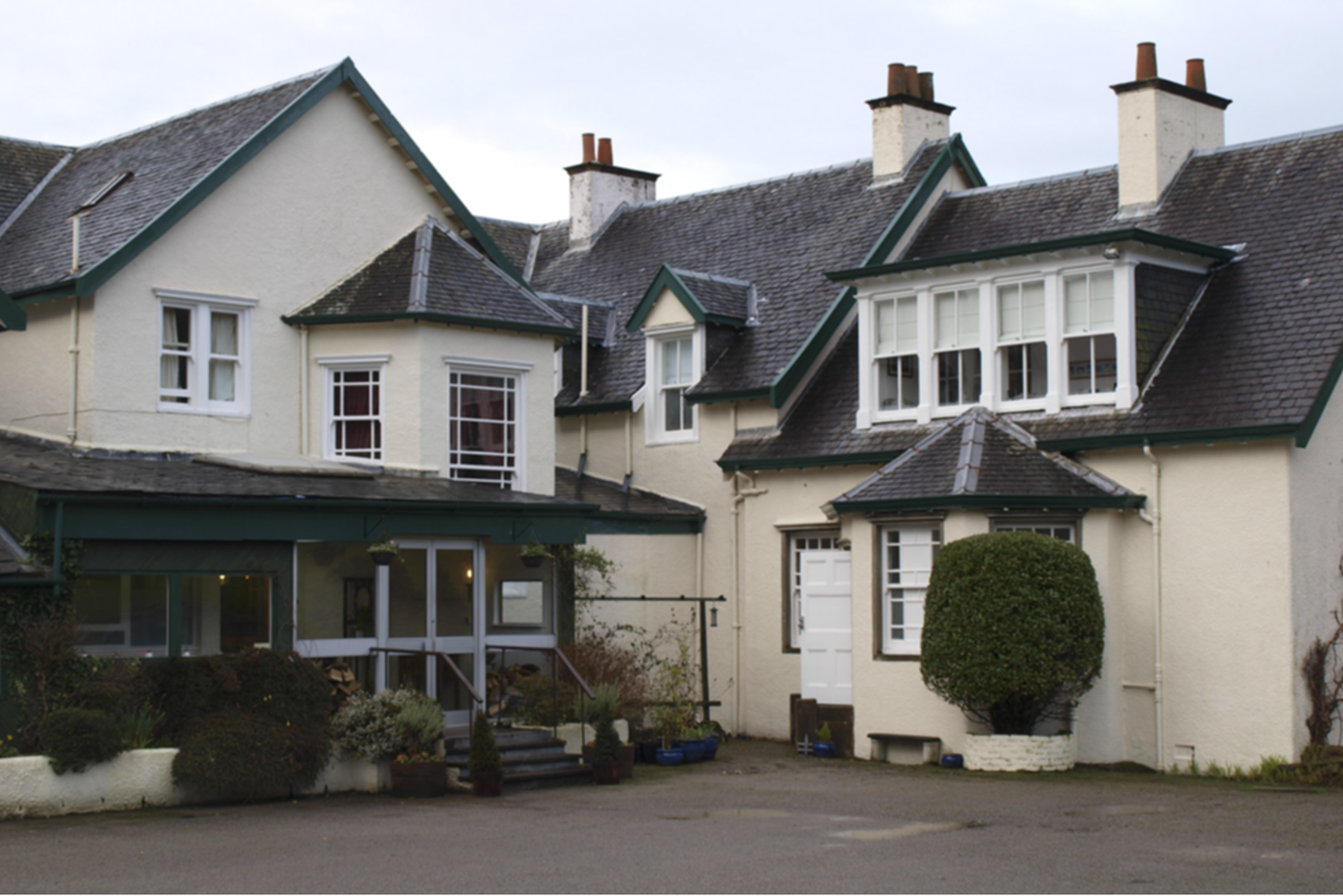 The hotel entrance