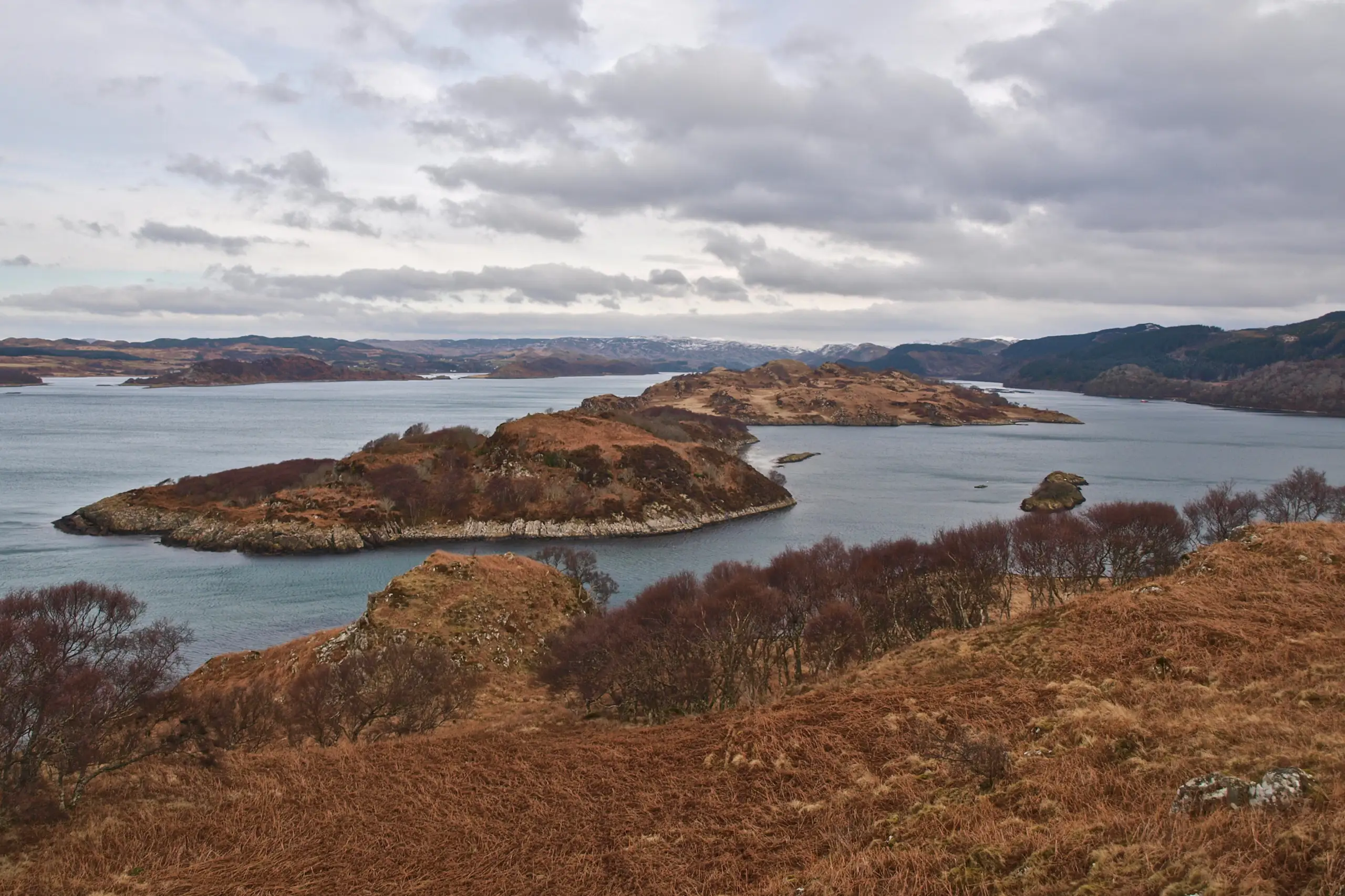 Looking north from above the anchorage