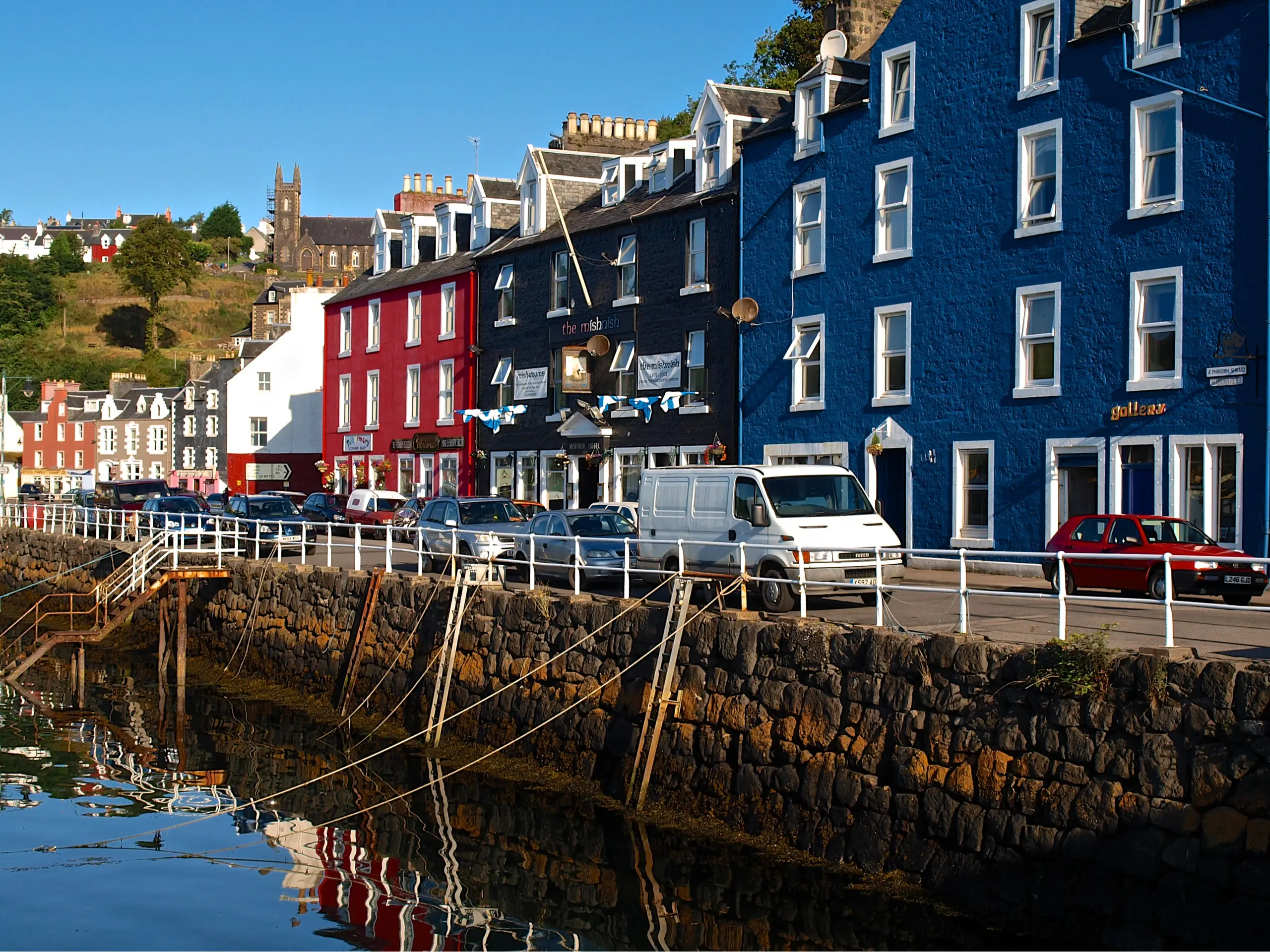 The colourful waterfront