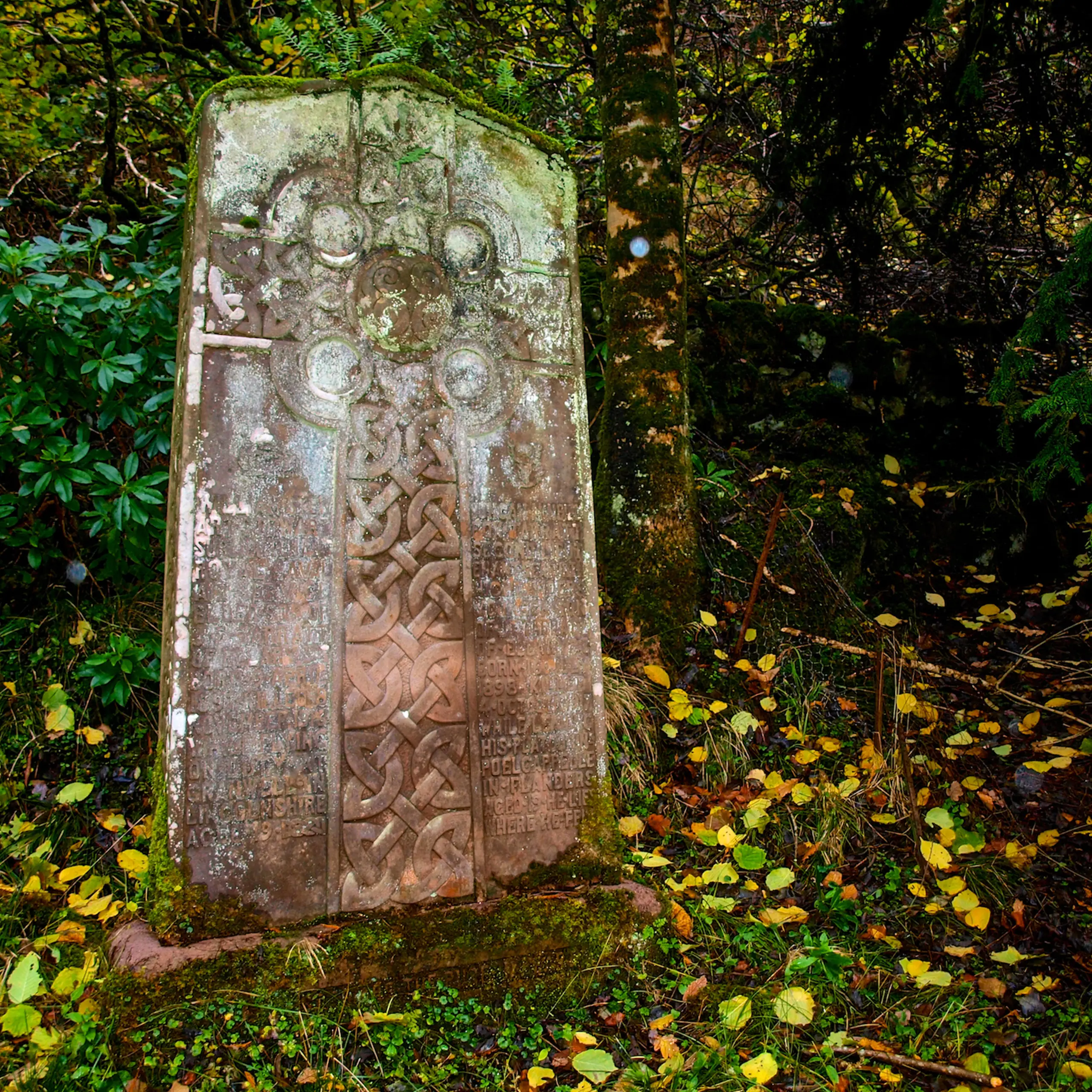 A very splendid carved gravstone