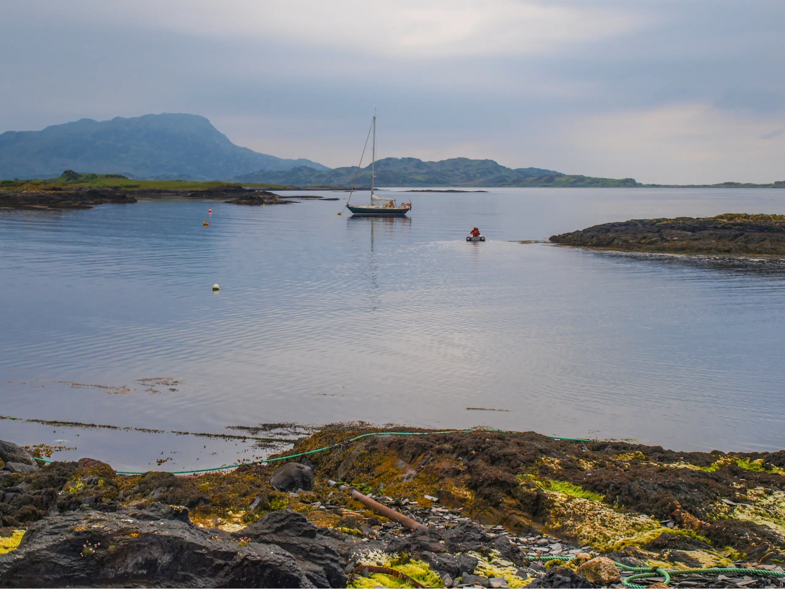 The anchorage with Scarba behind