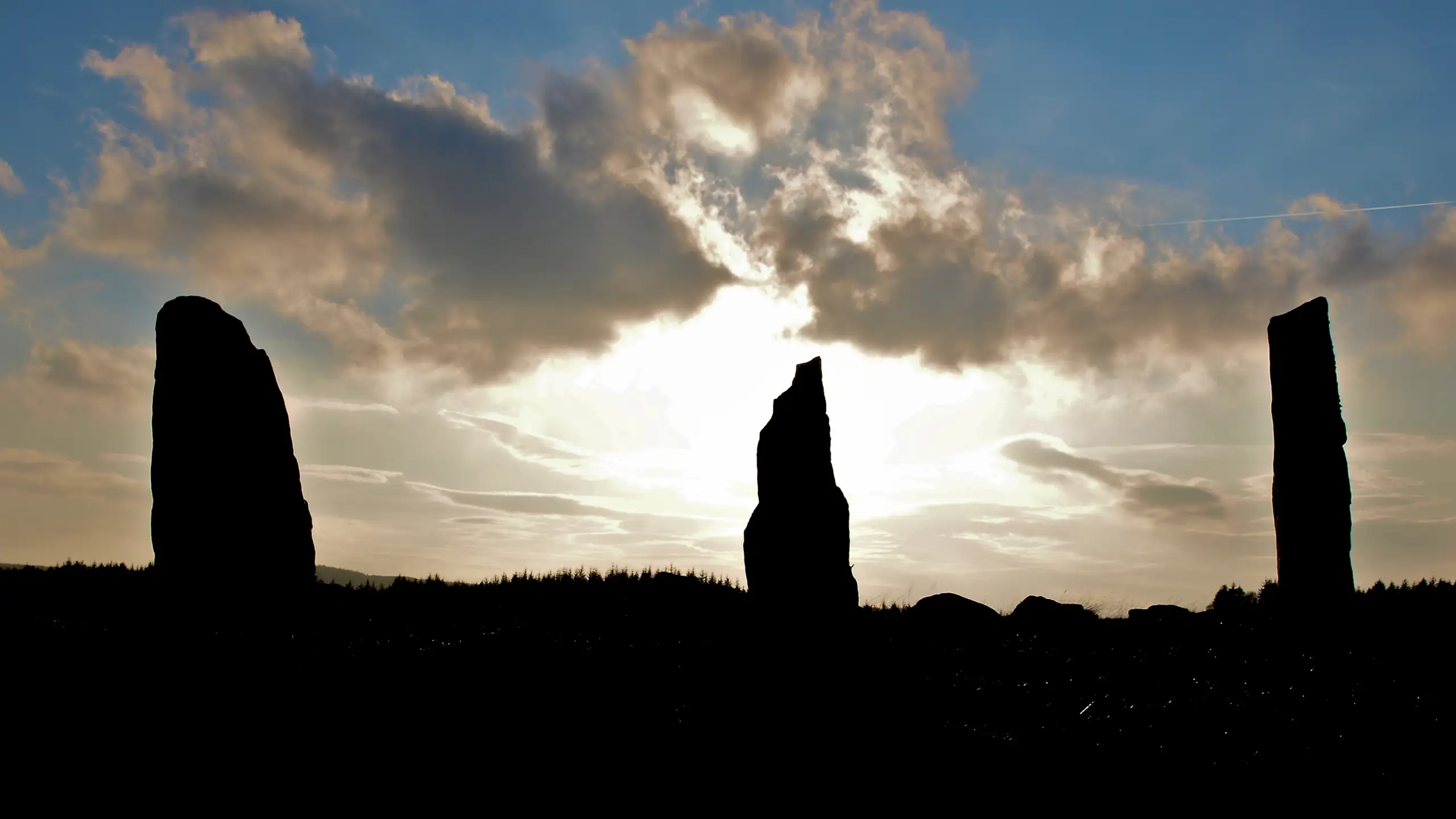 Standing stones, Glengorm estate, Mull