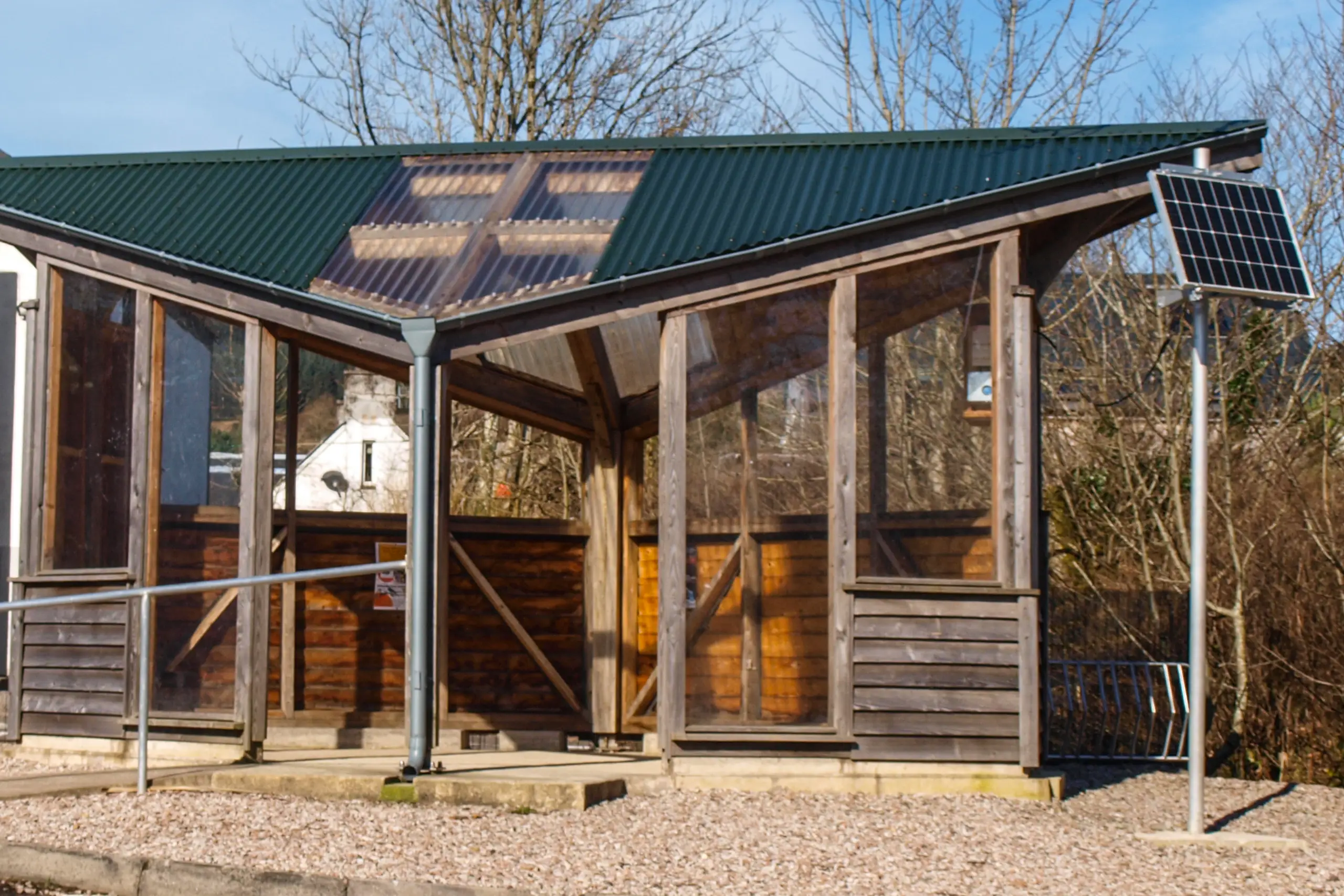 A somewhat extravagant bus shelter in Ardfern