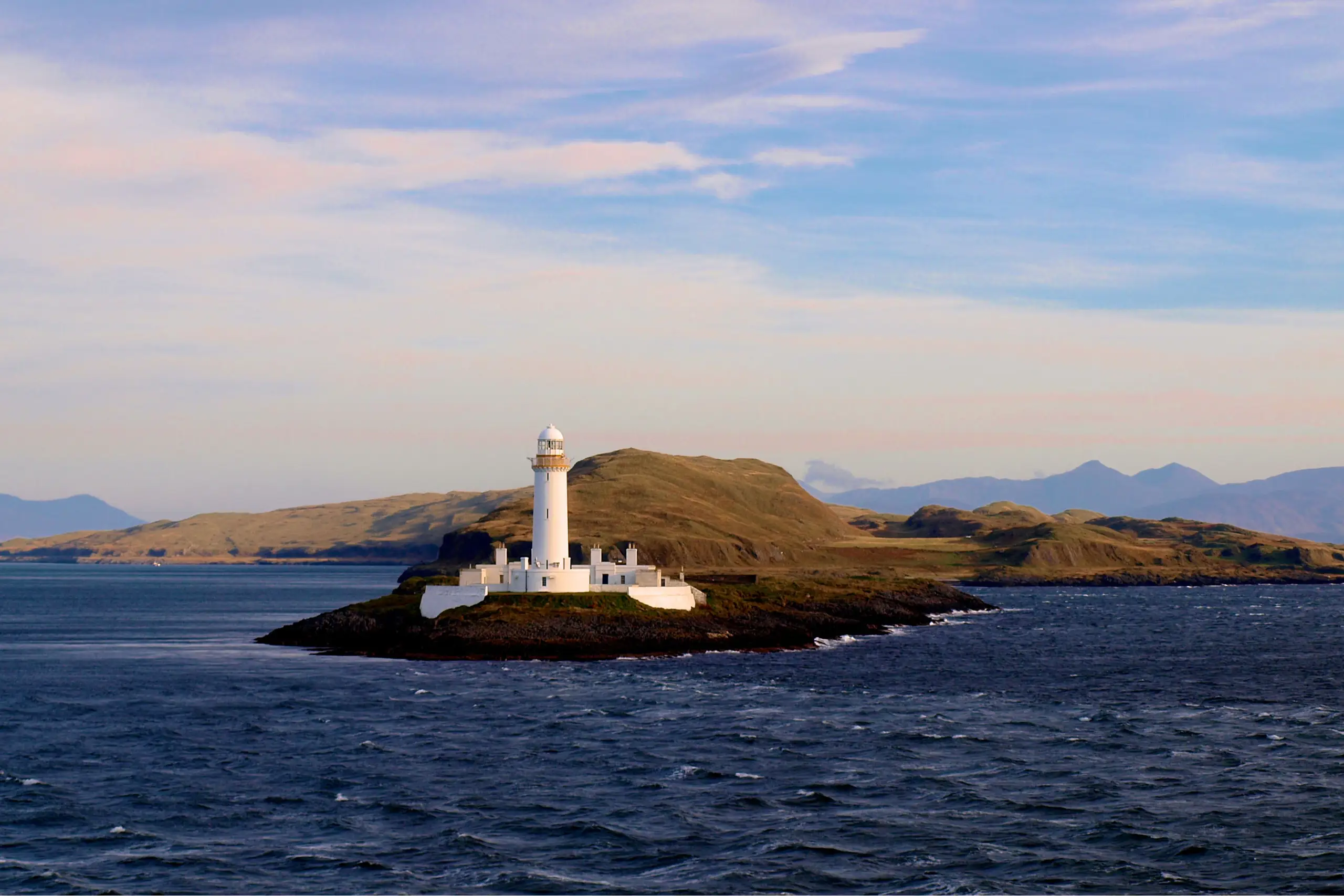 The lighthouse guarding the southern entrance to the Sound of Mull