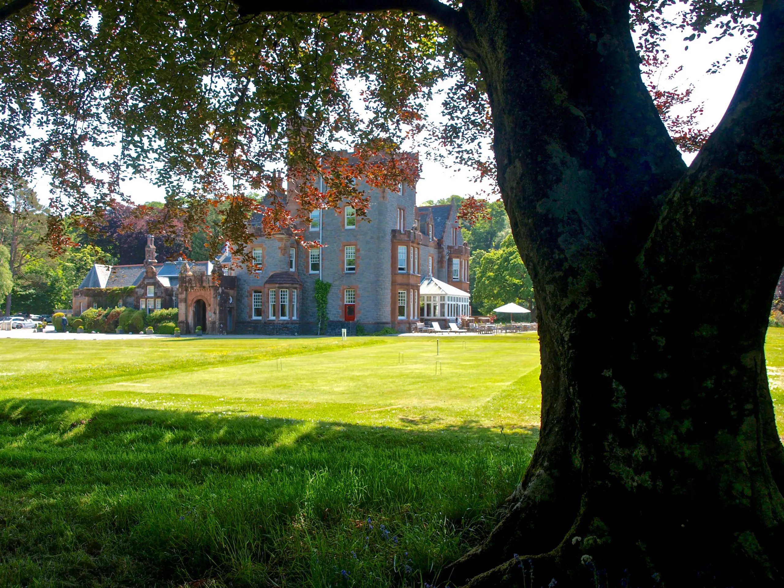The hotel, very posh