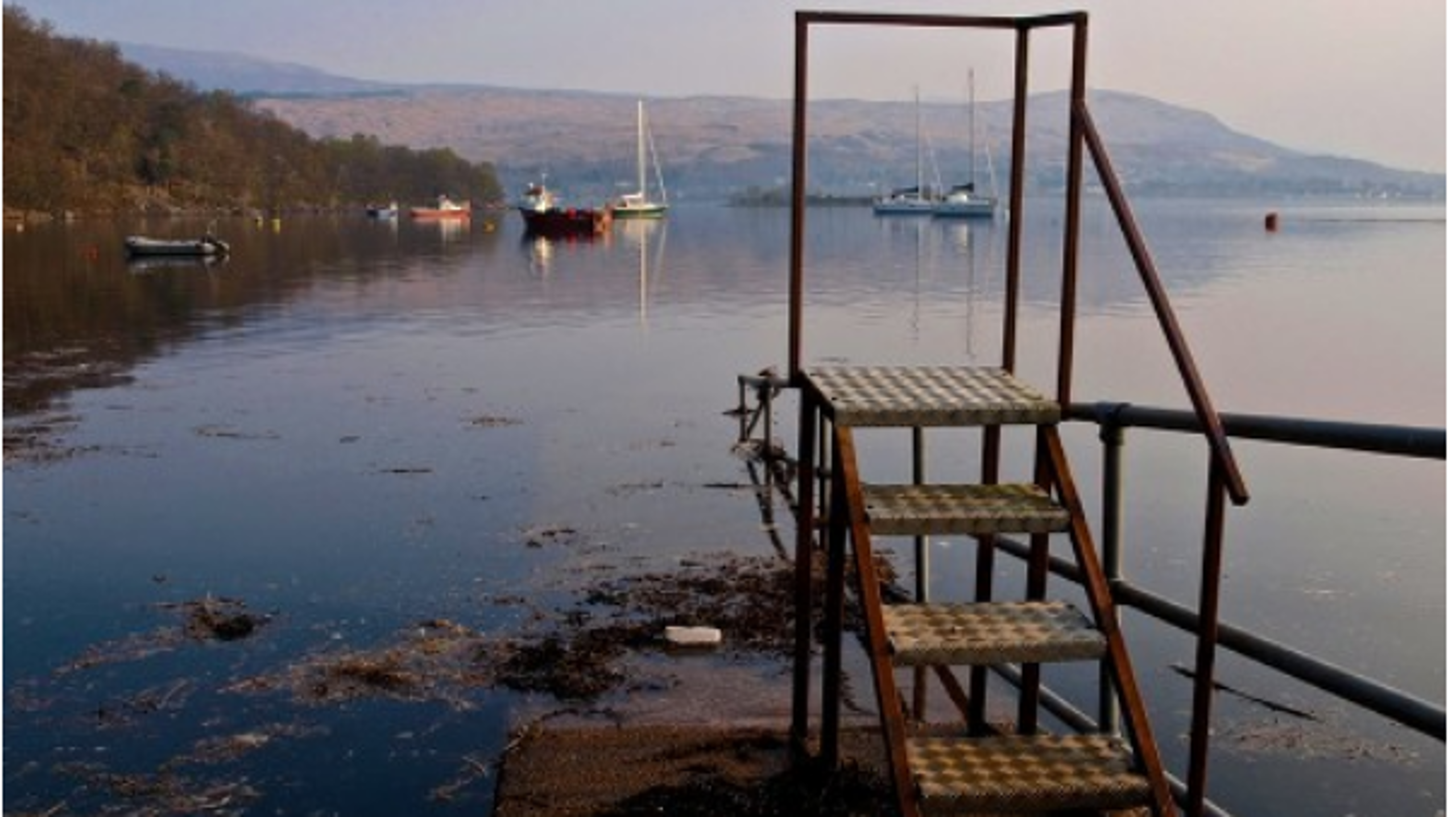 The ferry landing