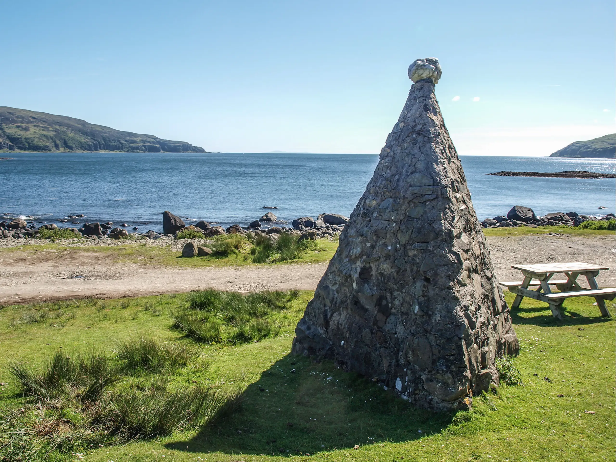 The stone pyramid commemorating the coronation of King Edward VIII
