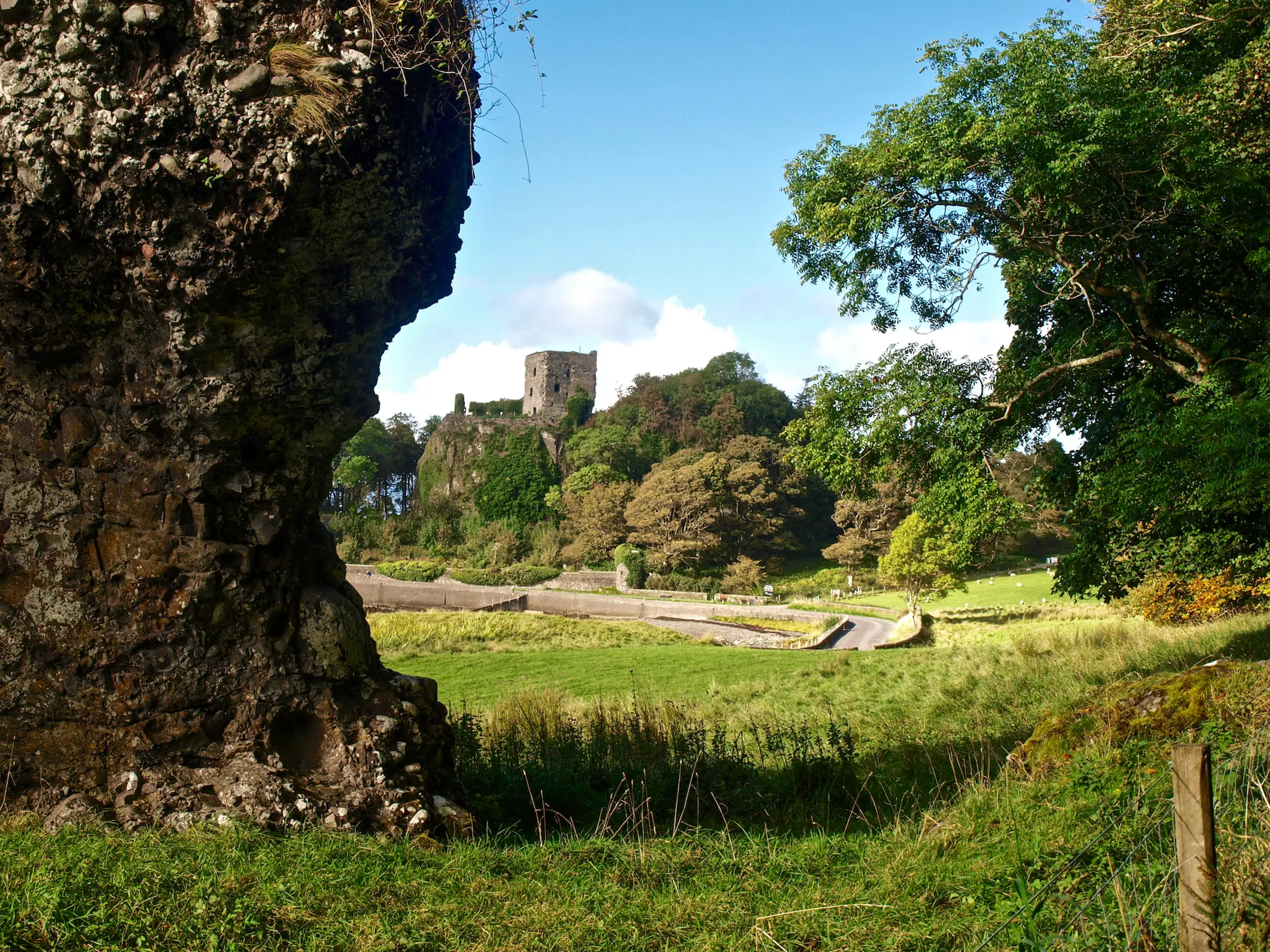 Dunollie Castle from the road to Oban