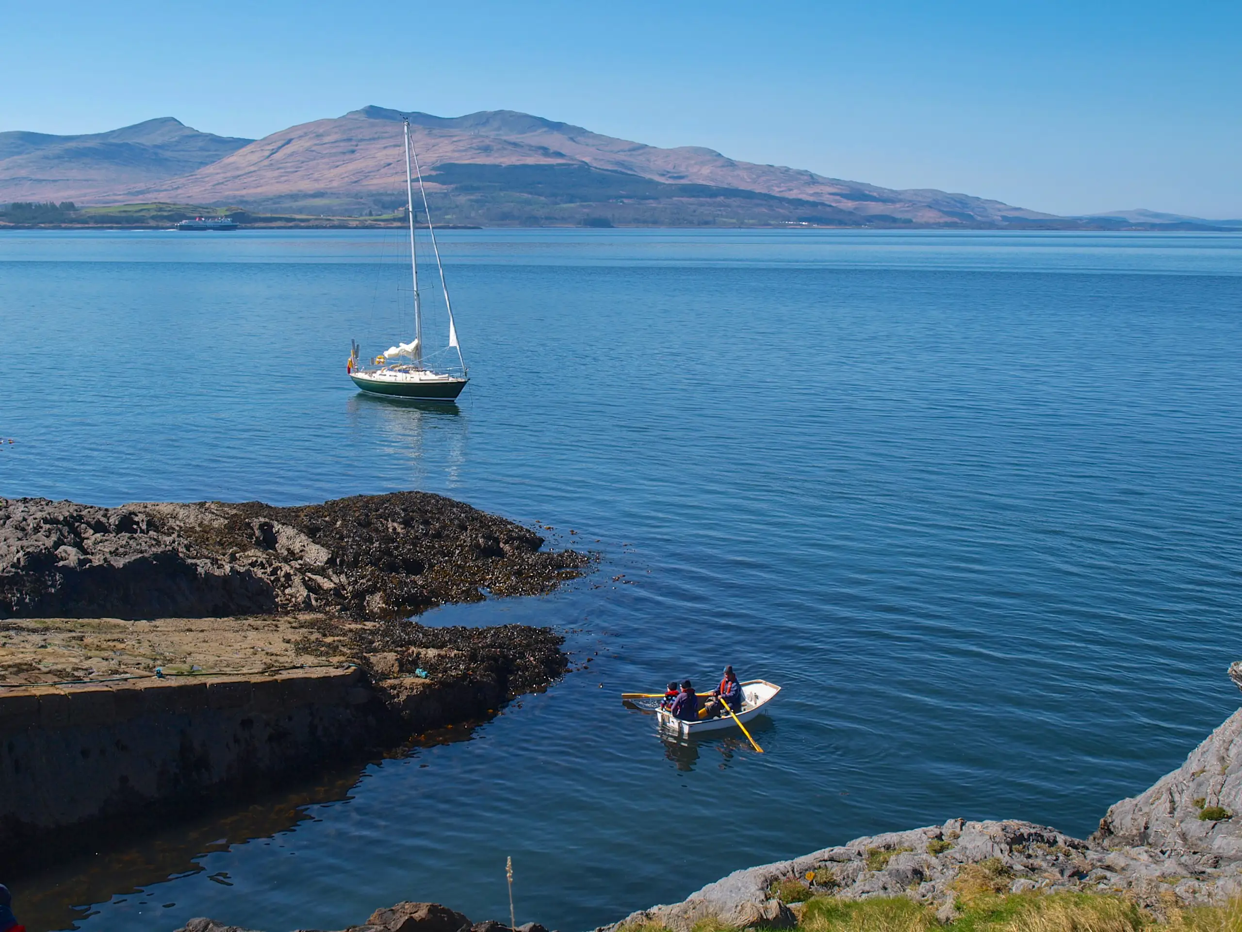 Landing by the slipway on the north side