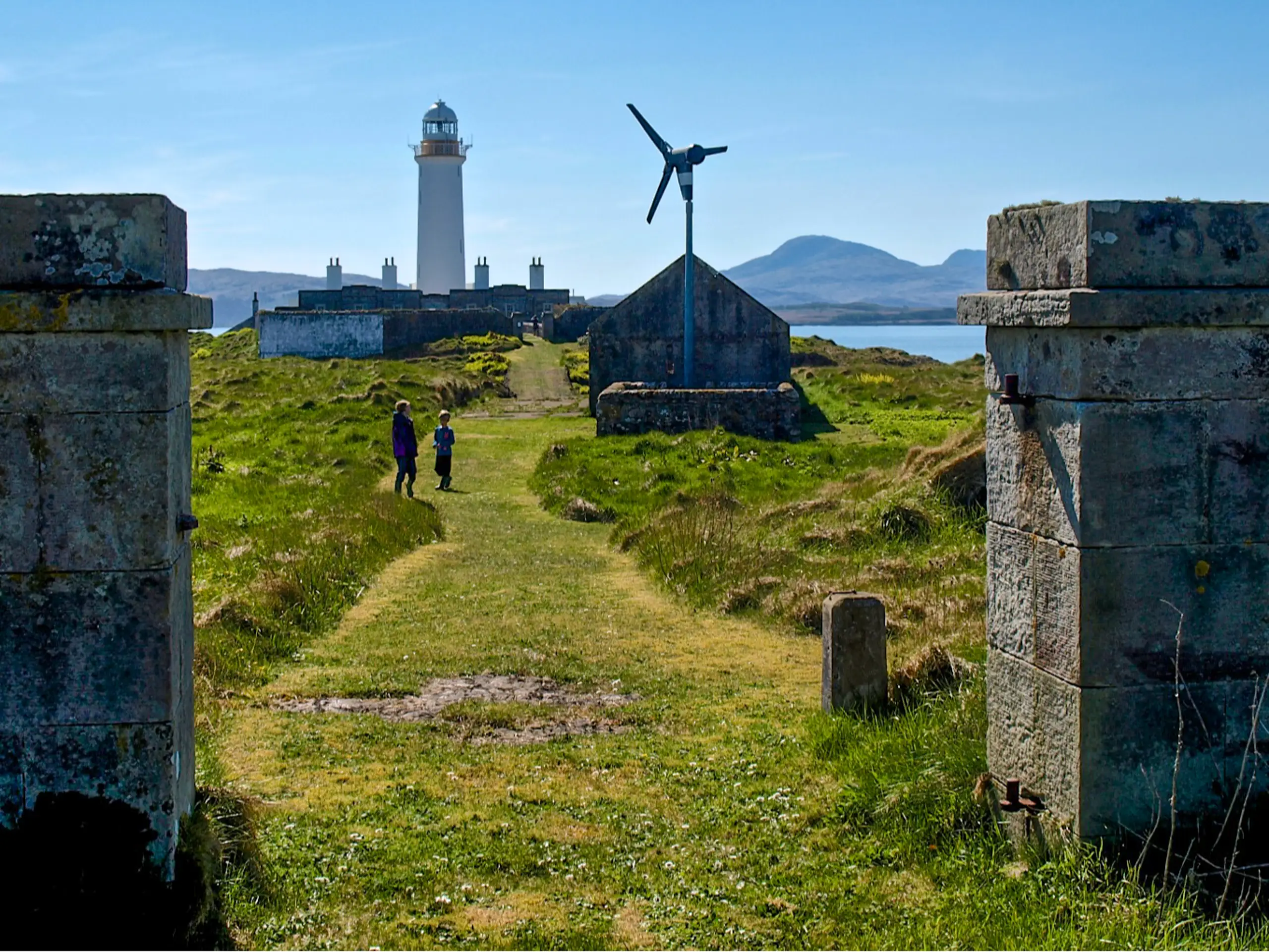 The gate to the lighthouse garden