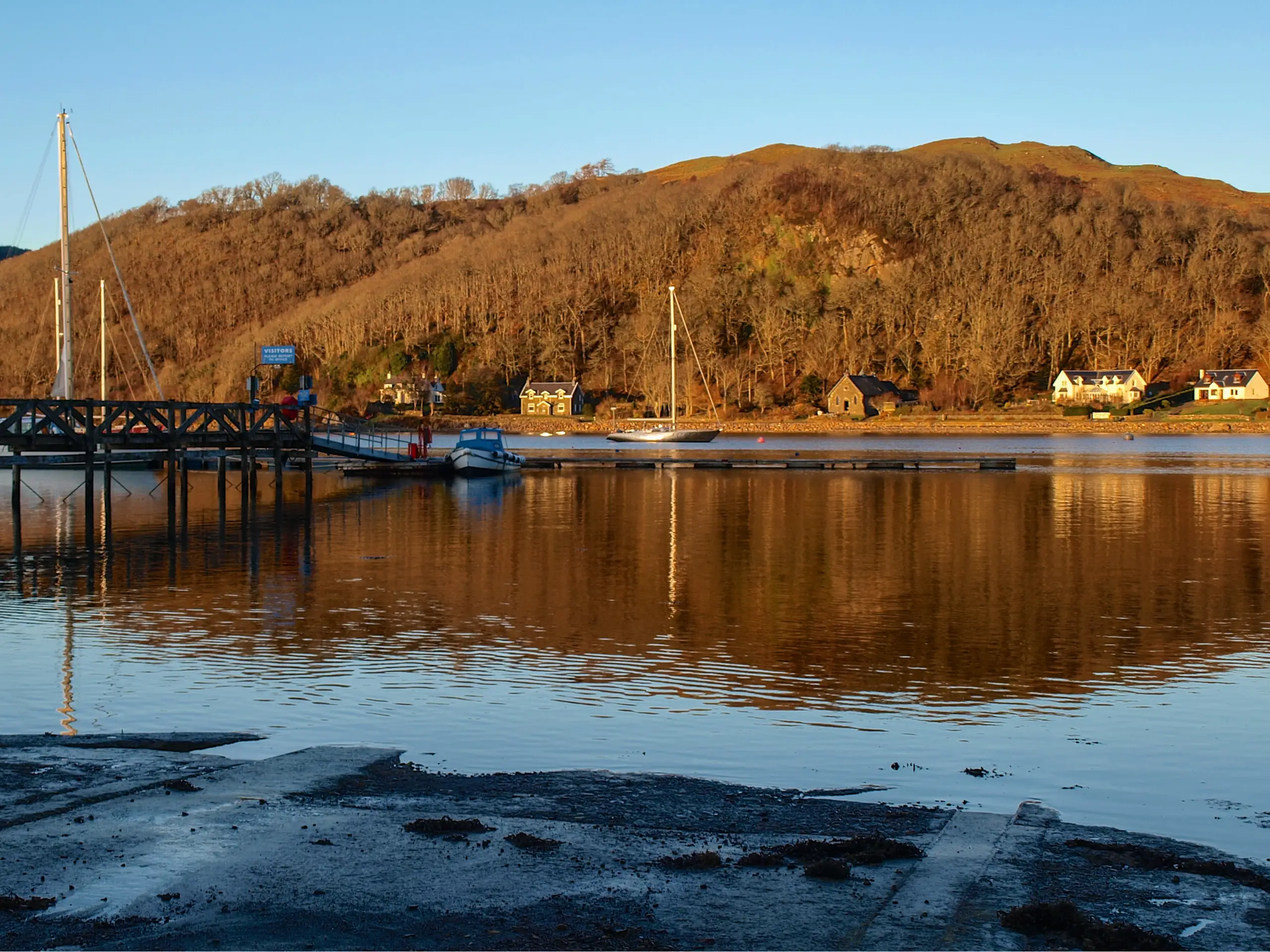 Looking over the Yacht Haven moorings