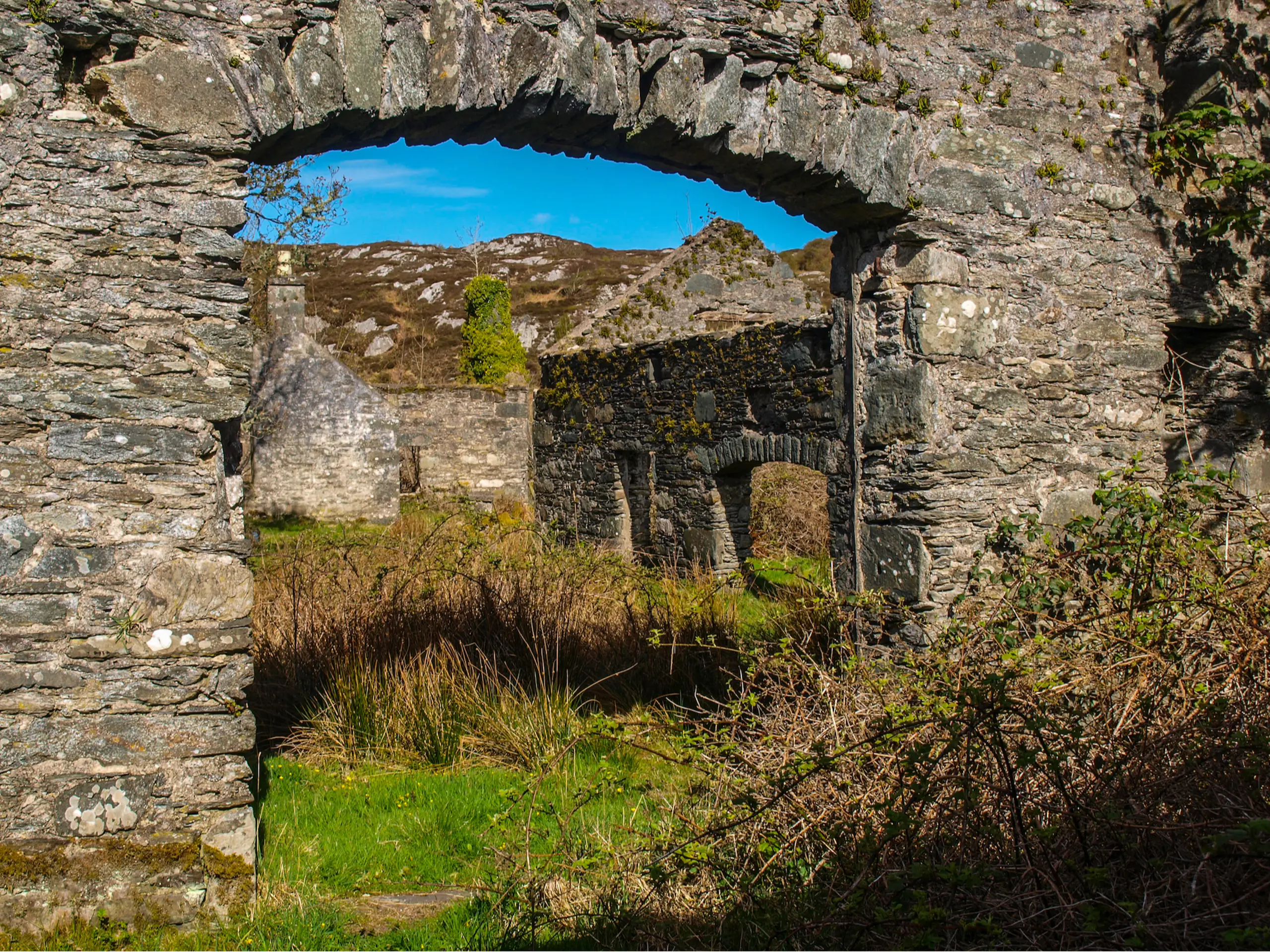 The ruined farmhouse at Barnashaig