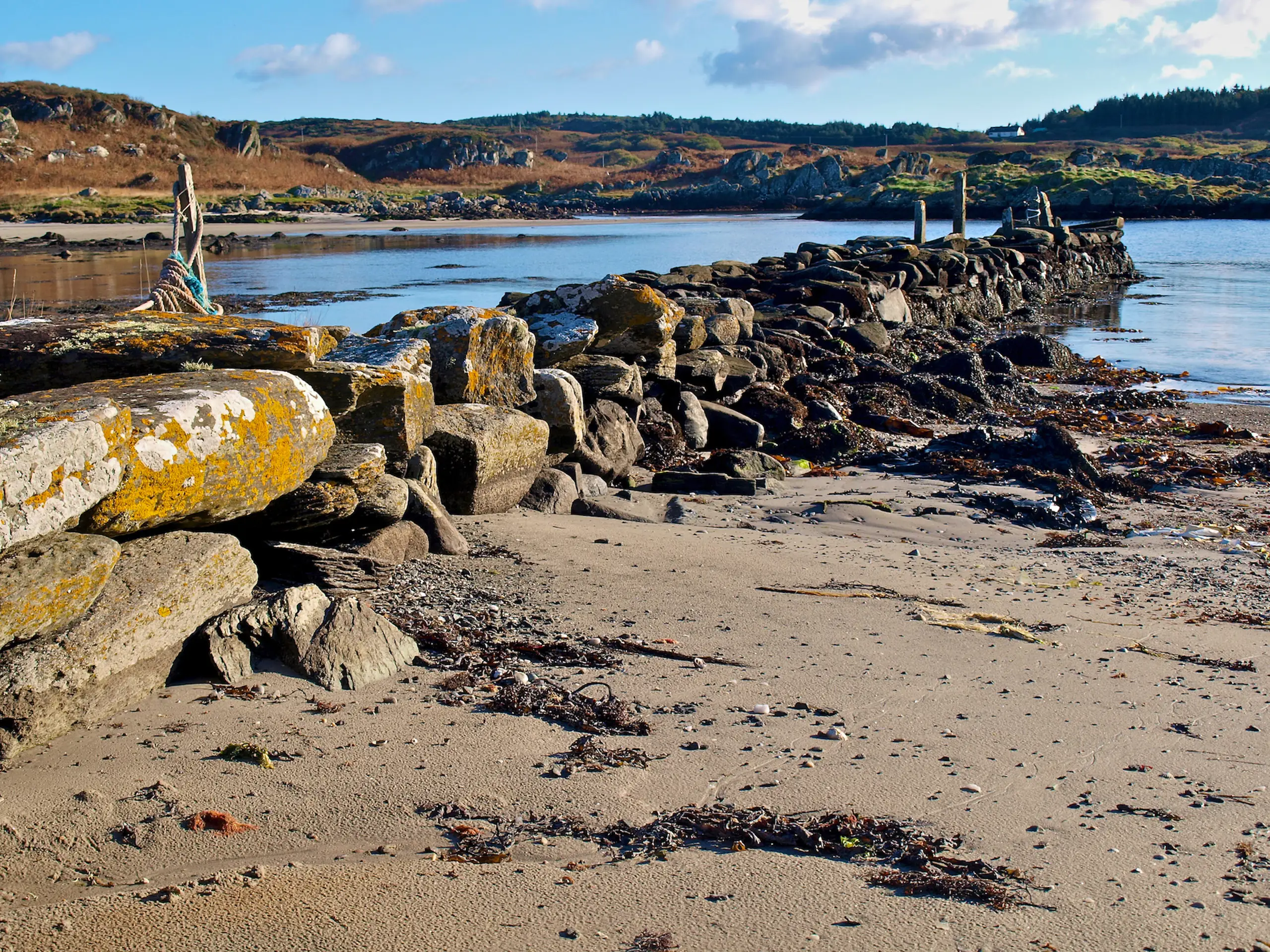 An old crumbling jetty