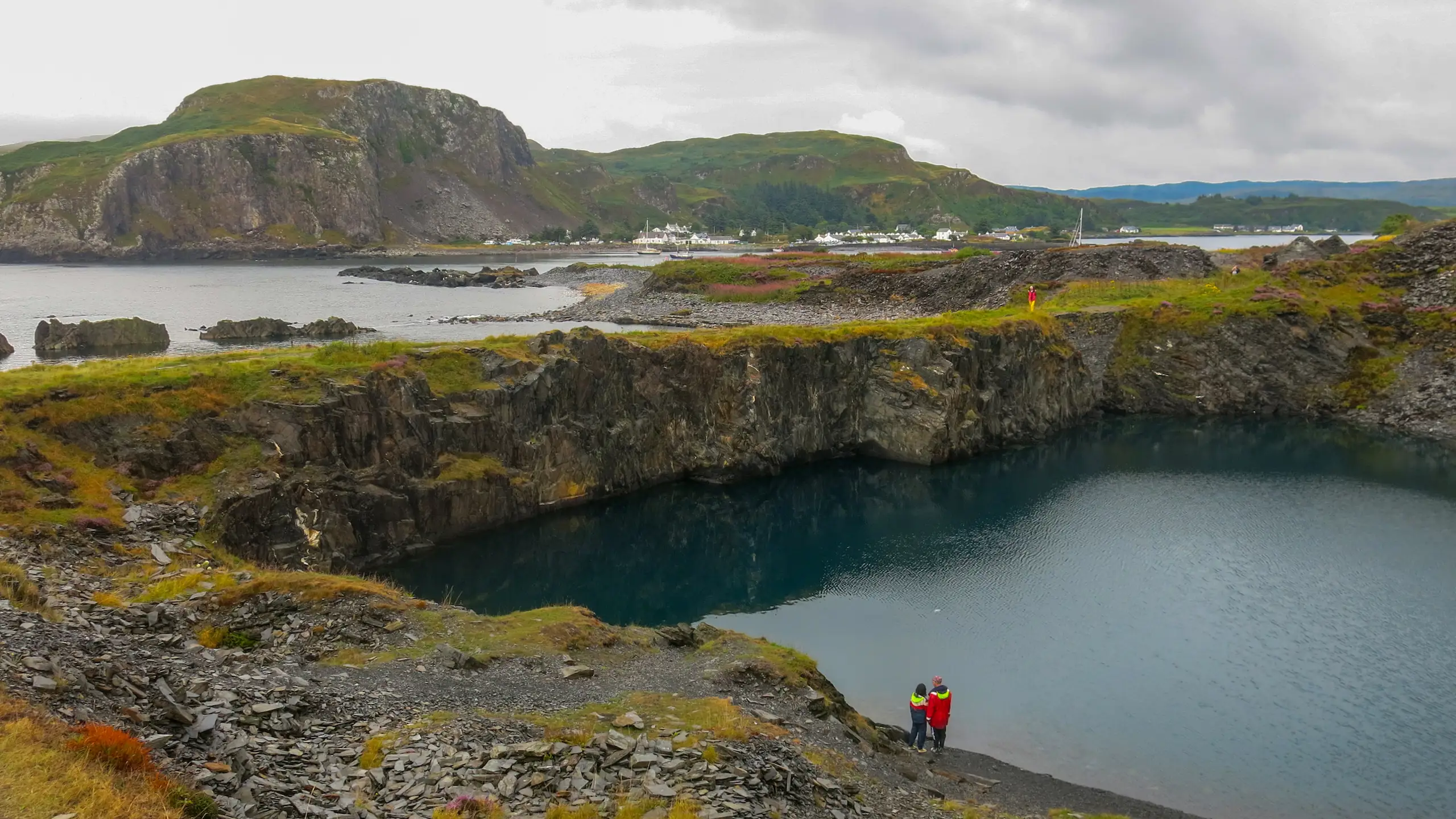 Another flooded quarry on the island