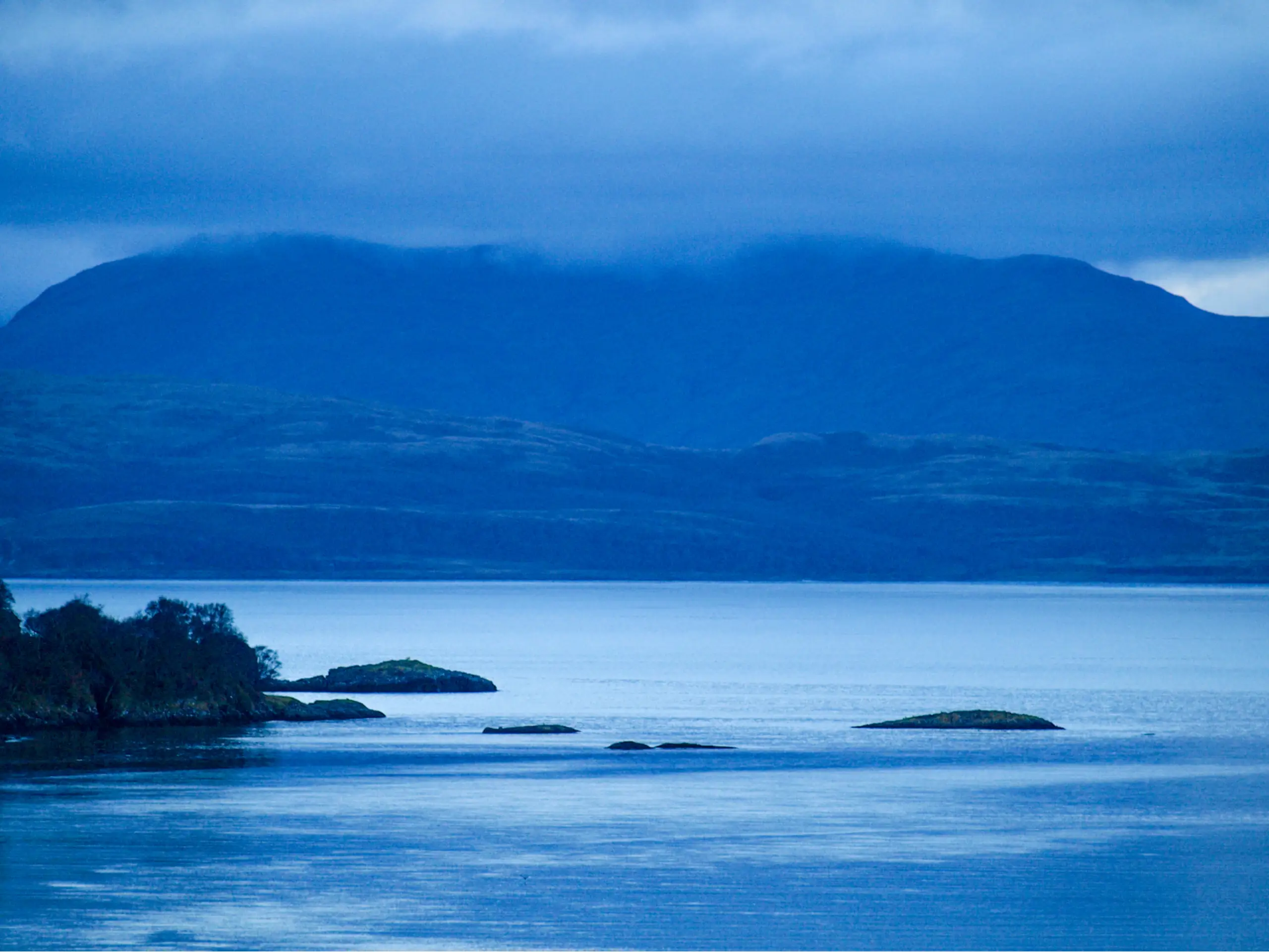The entrance to the loch with Mull beyond