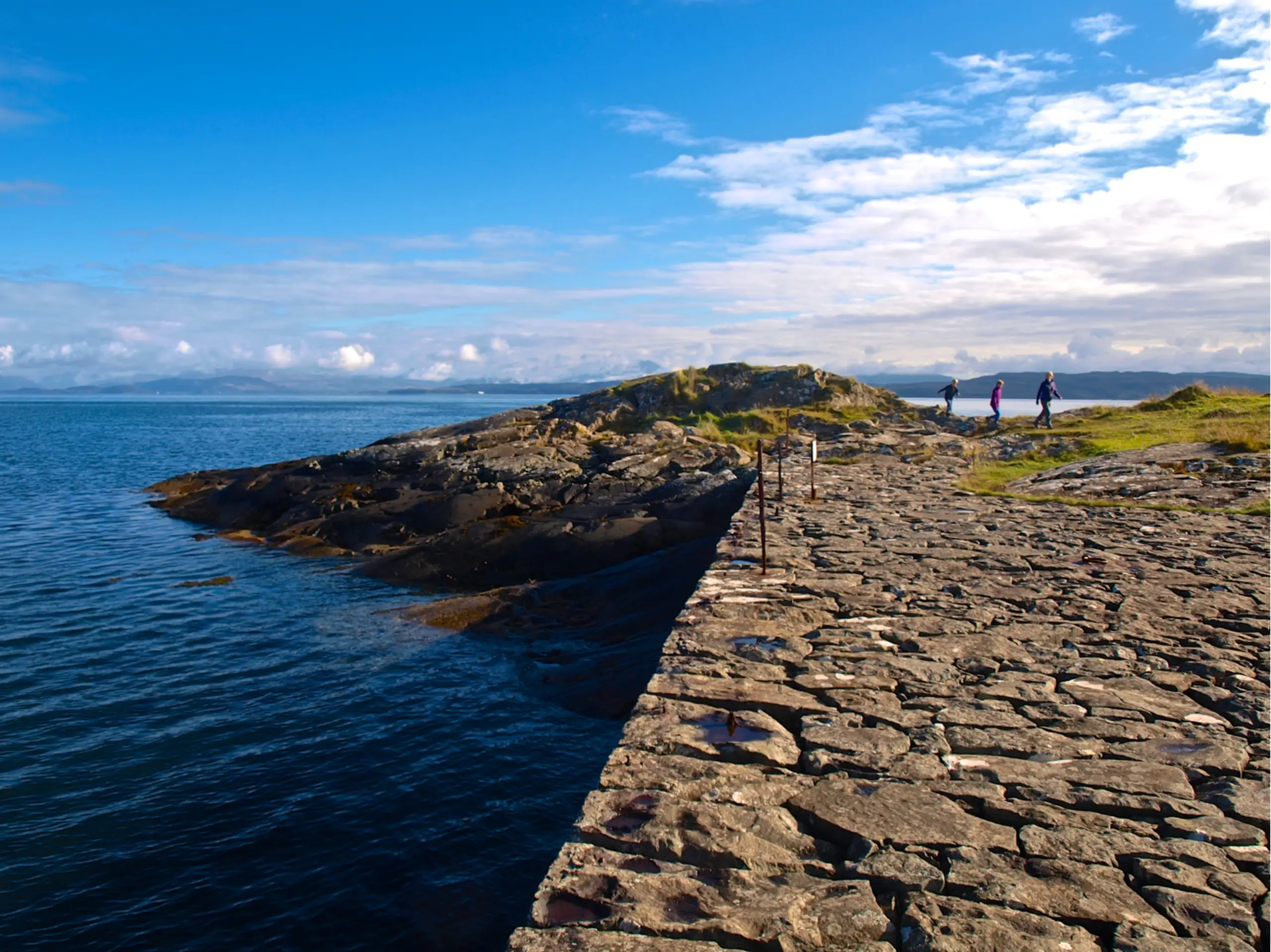 The well-built but now unused pier
