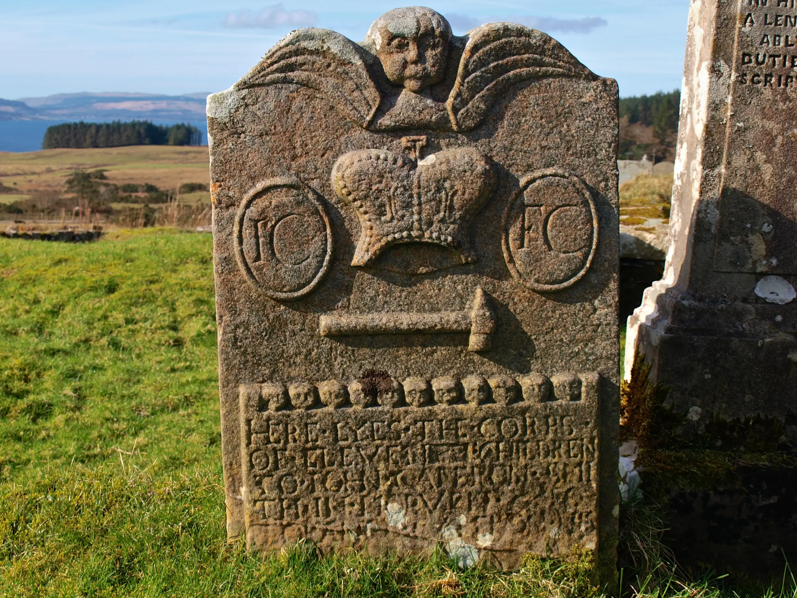 The family gravestone at Kiel