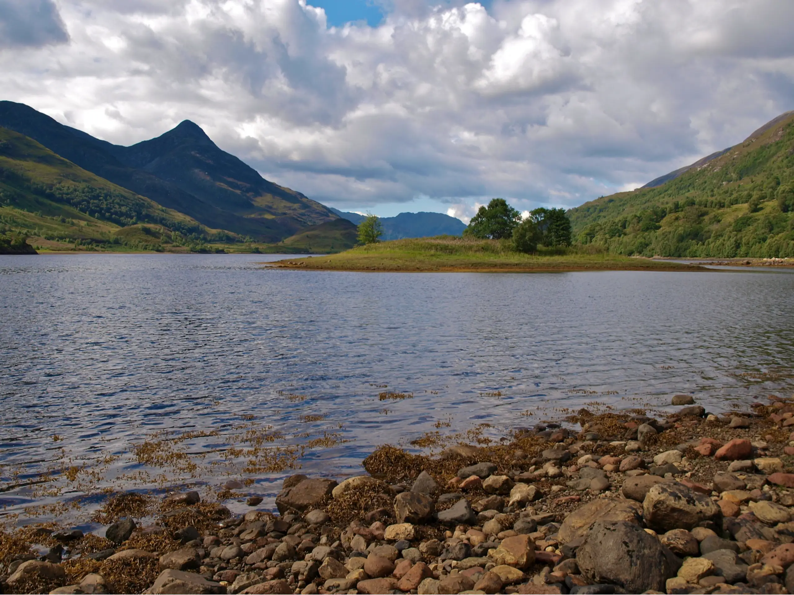 Looking down the loch from the anchorage