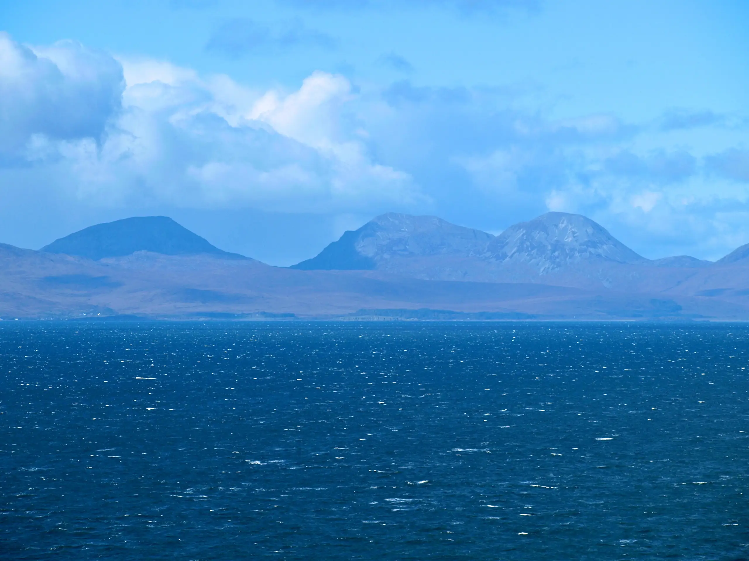 Looking across to Jura, wind against tide