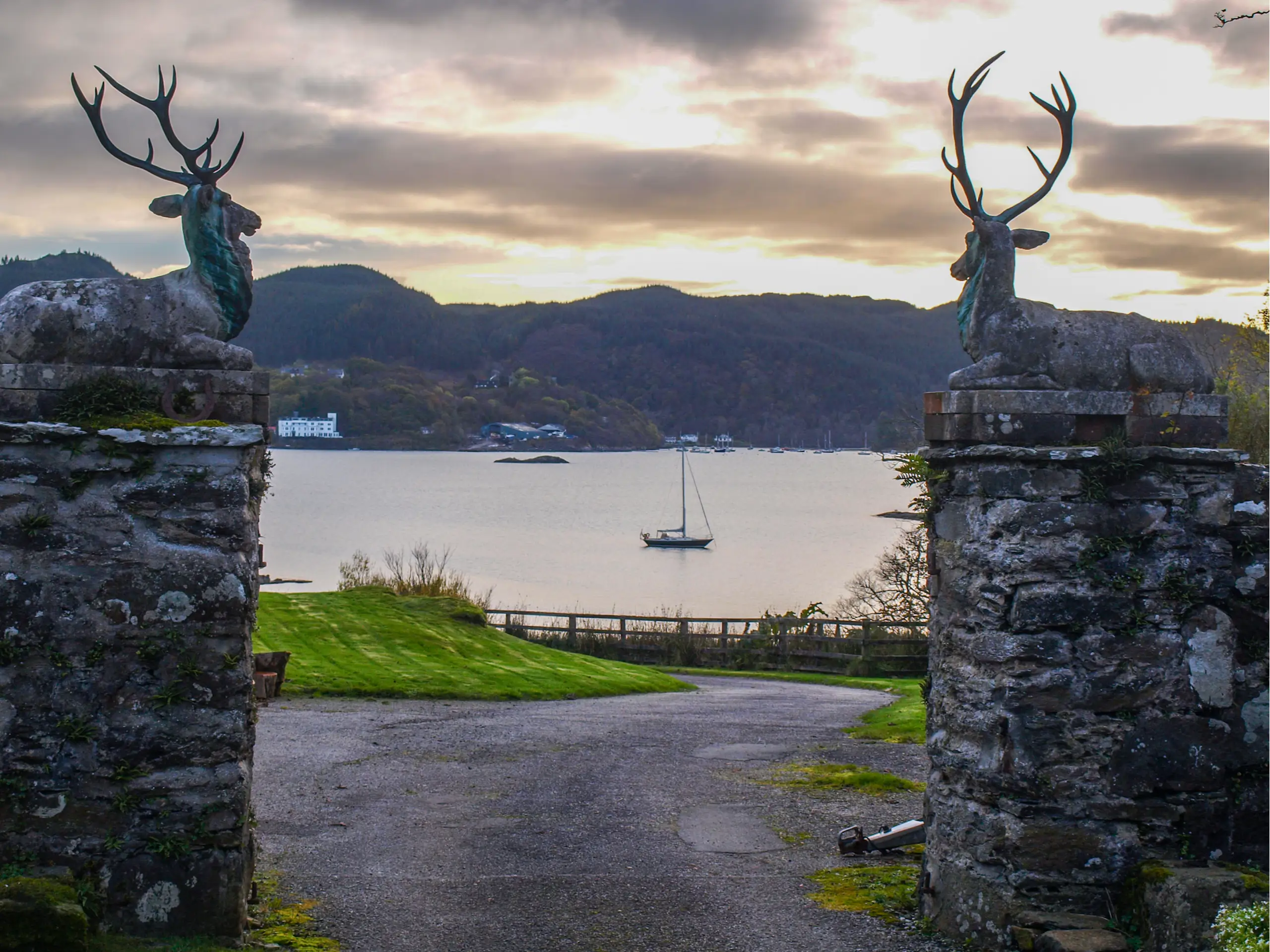 Duntrune Castle entrance gate