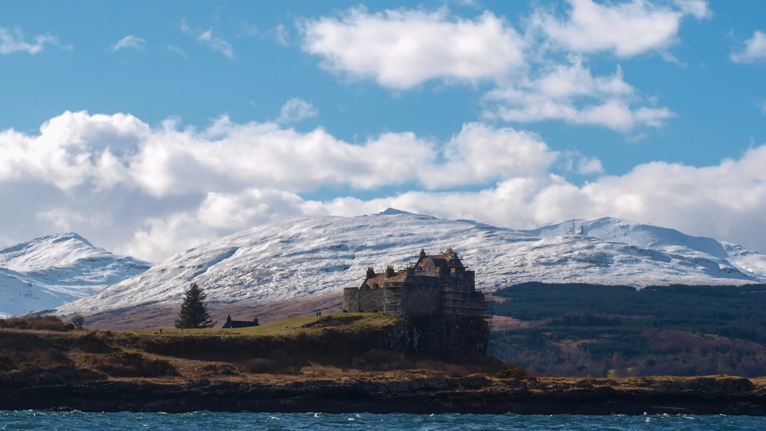 Duart Castle in the early spring