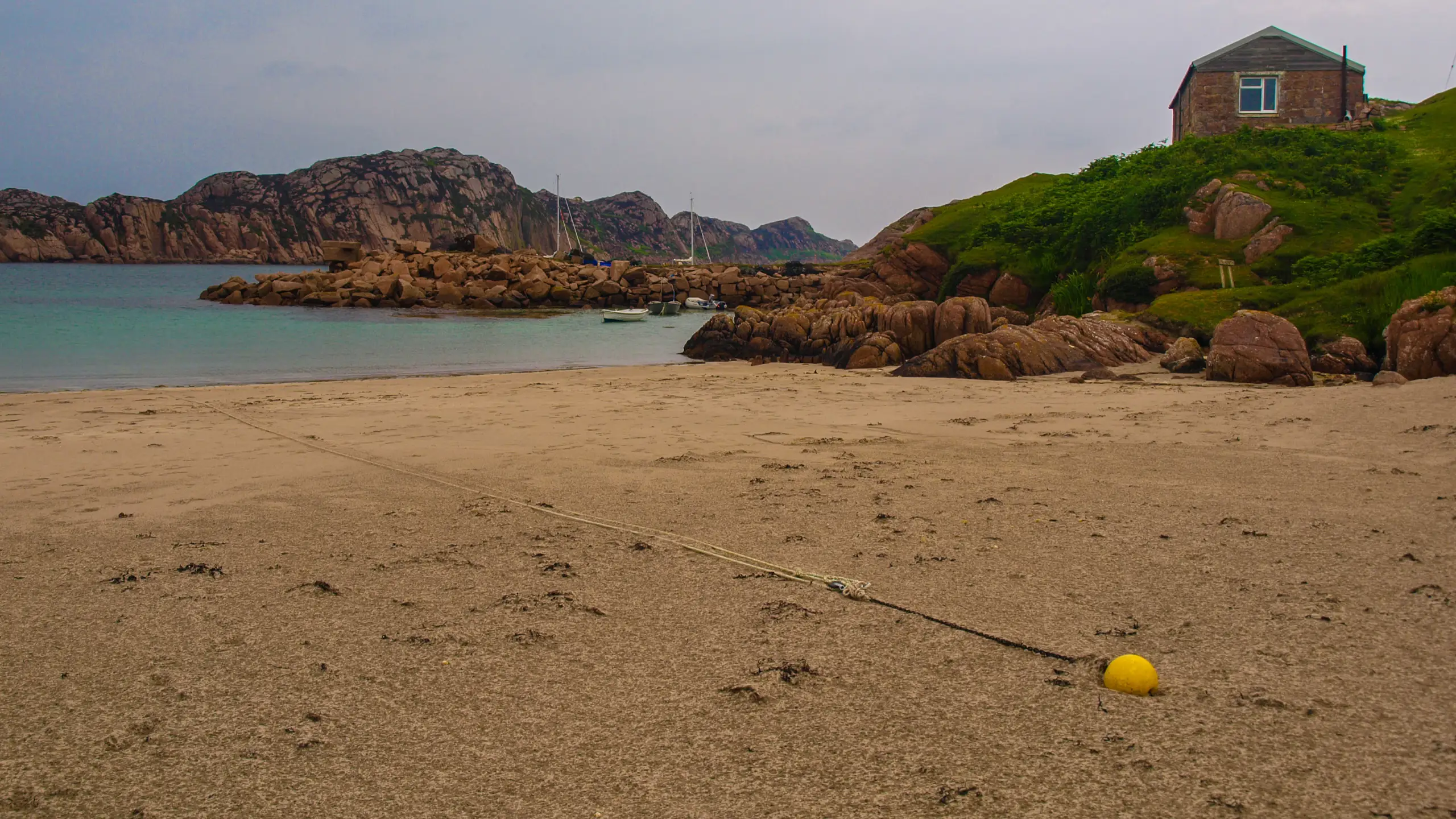 The small beach in the Bull Hole