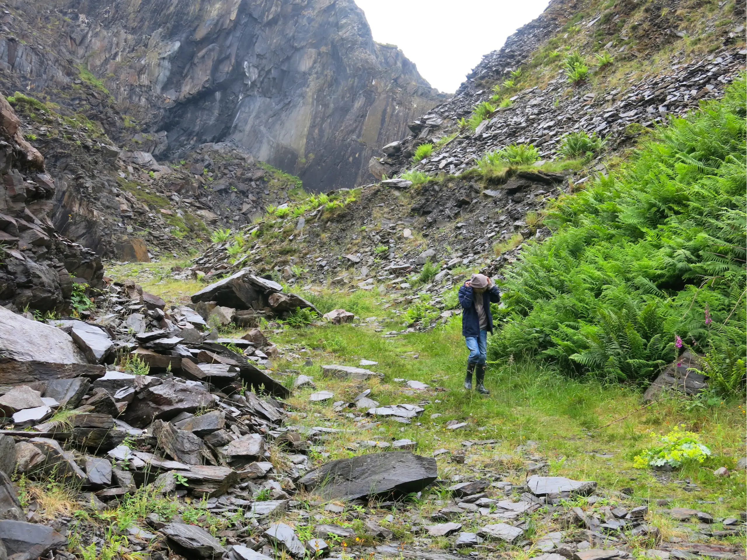 One of the slate quarries