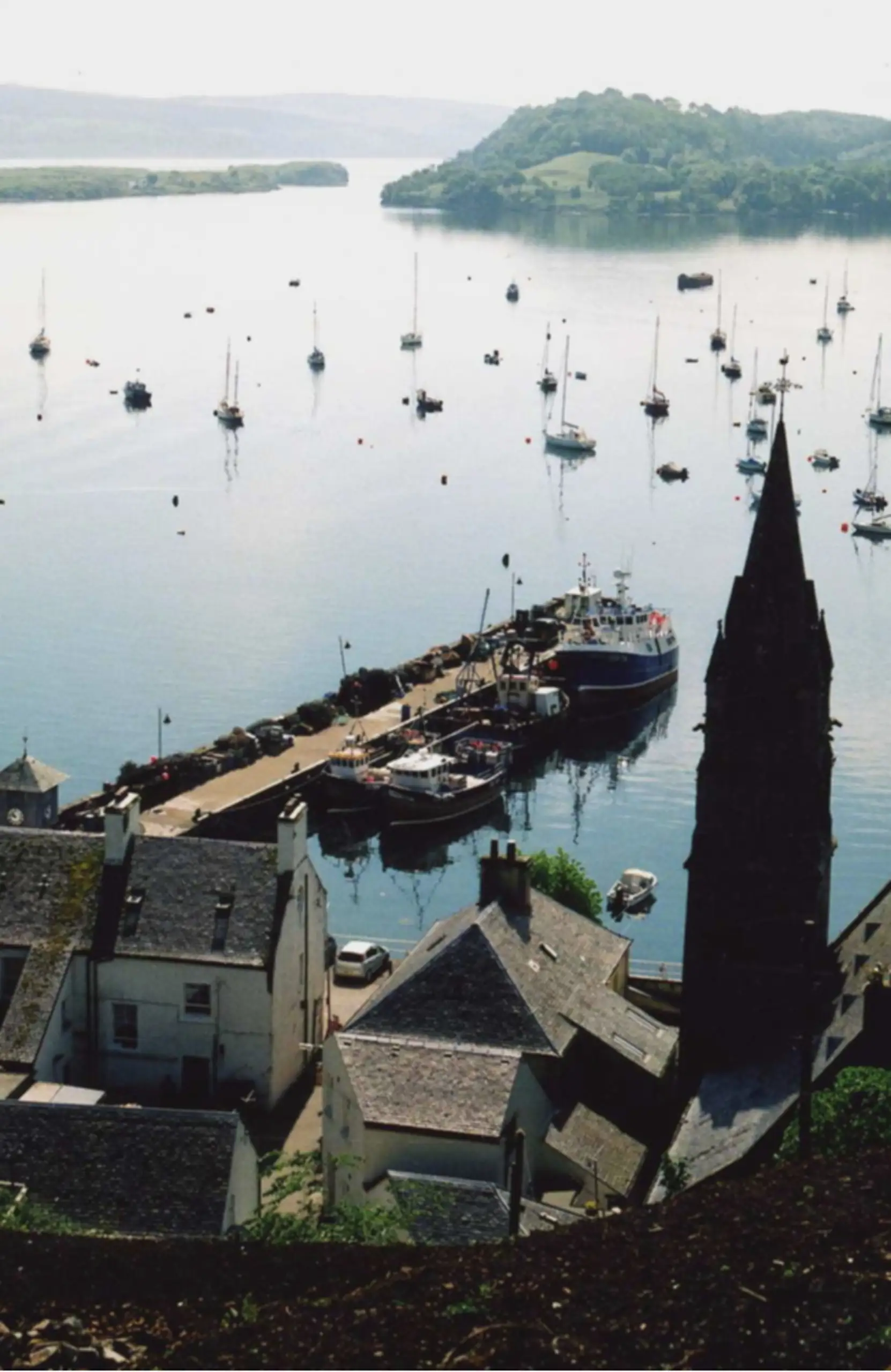 Looking down on the bay from the upper village