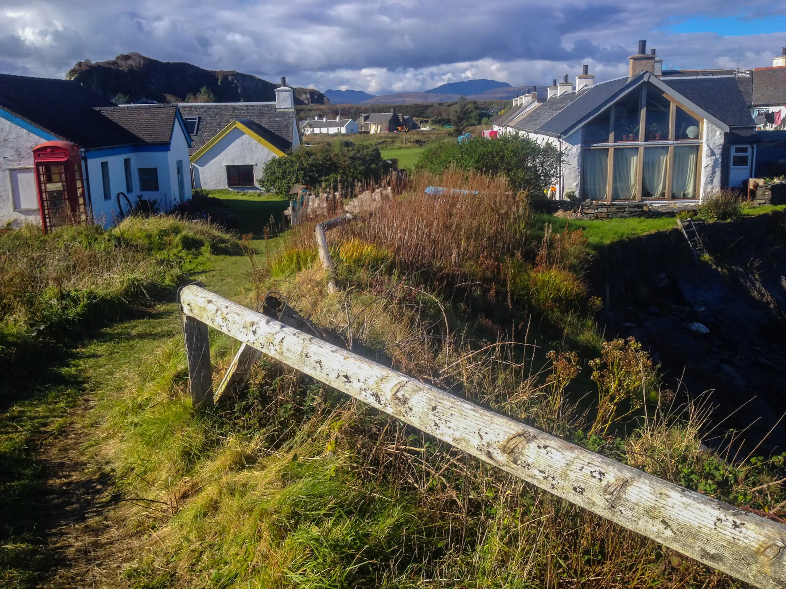 Cottages on the island