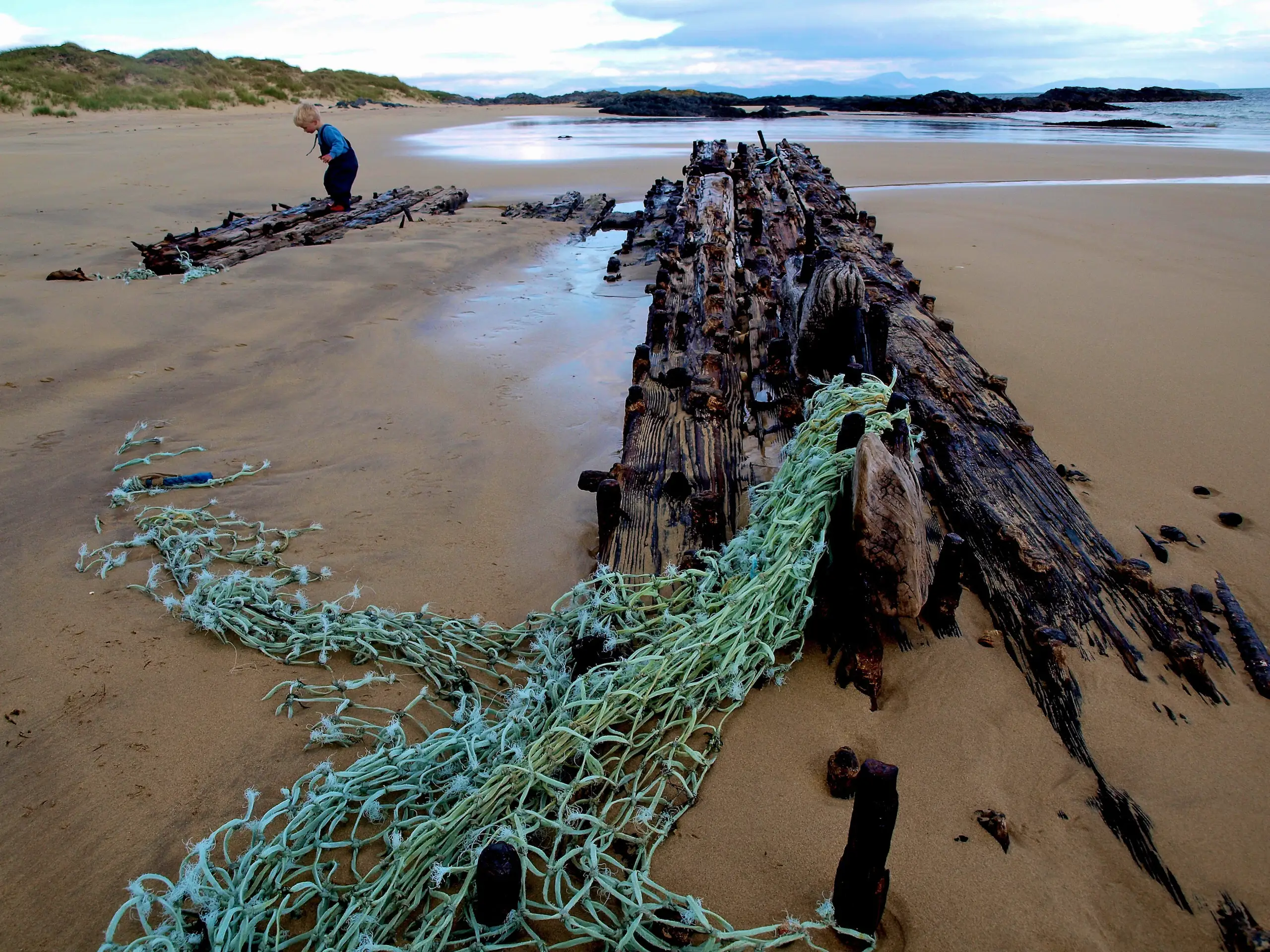 A fine beach for small and inquisitive children