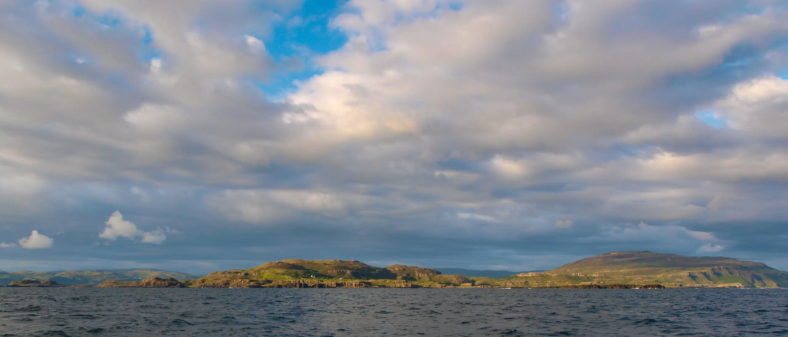 Gometra and Gometra House from the sea