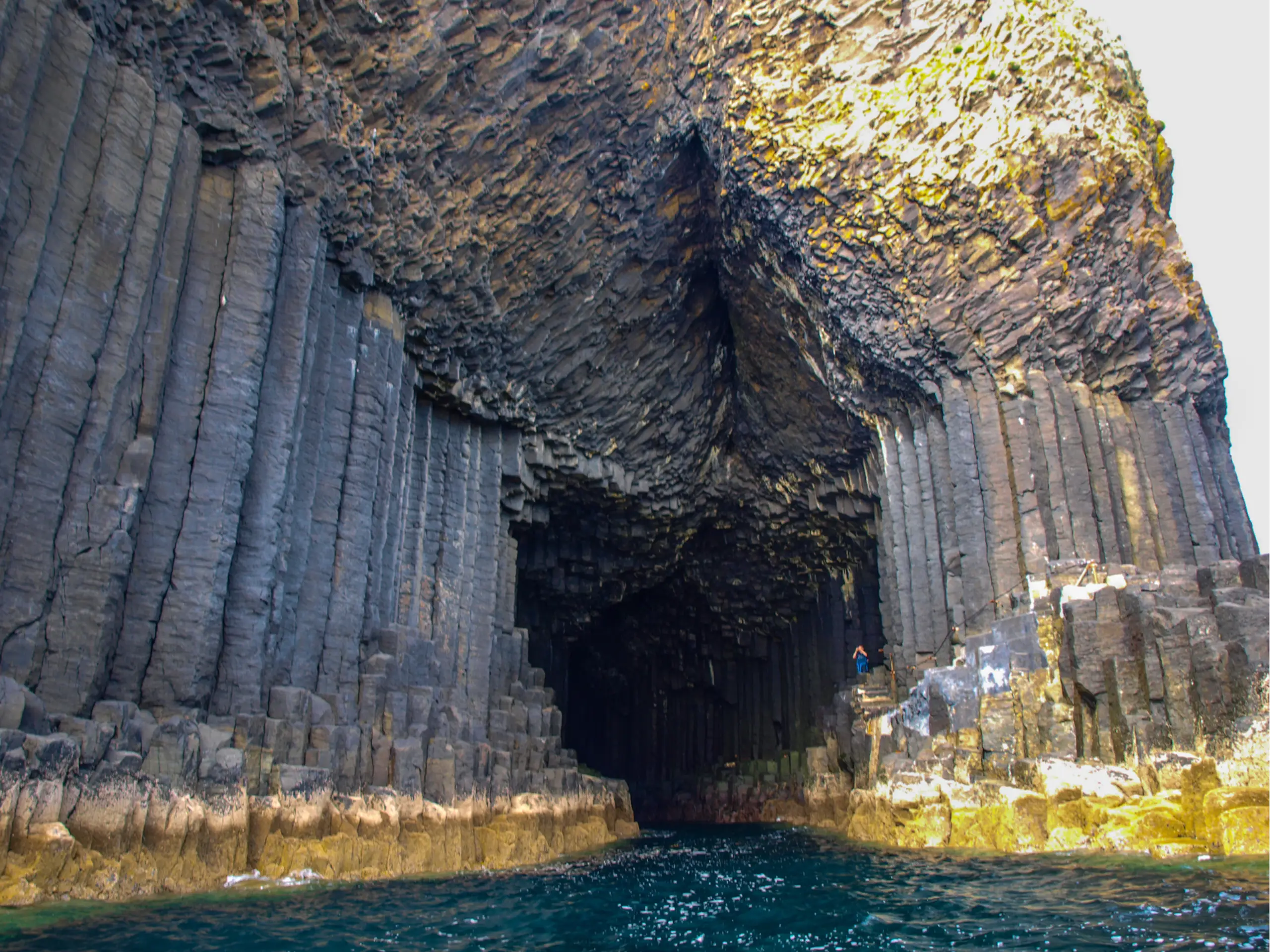 The entrance to the cave