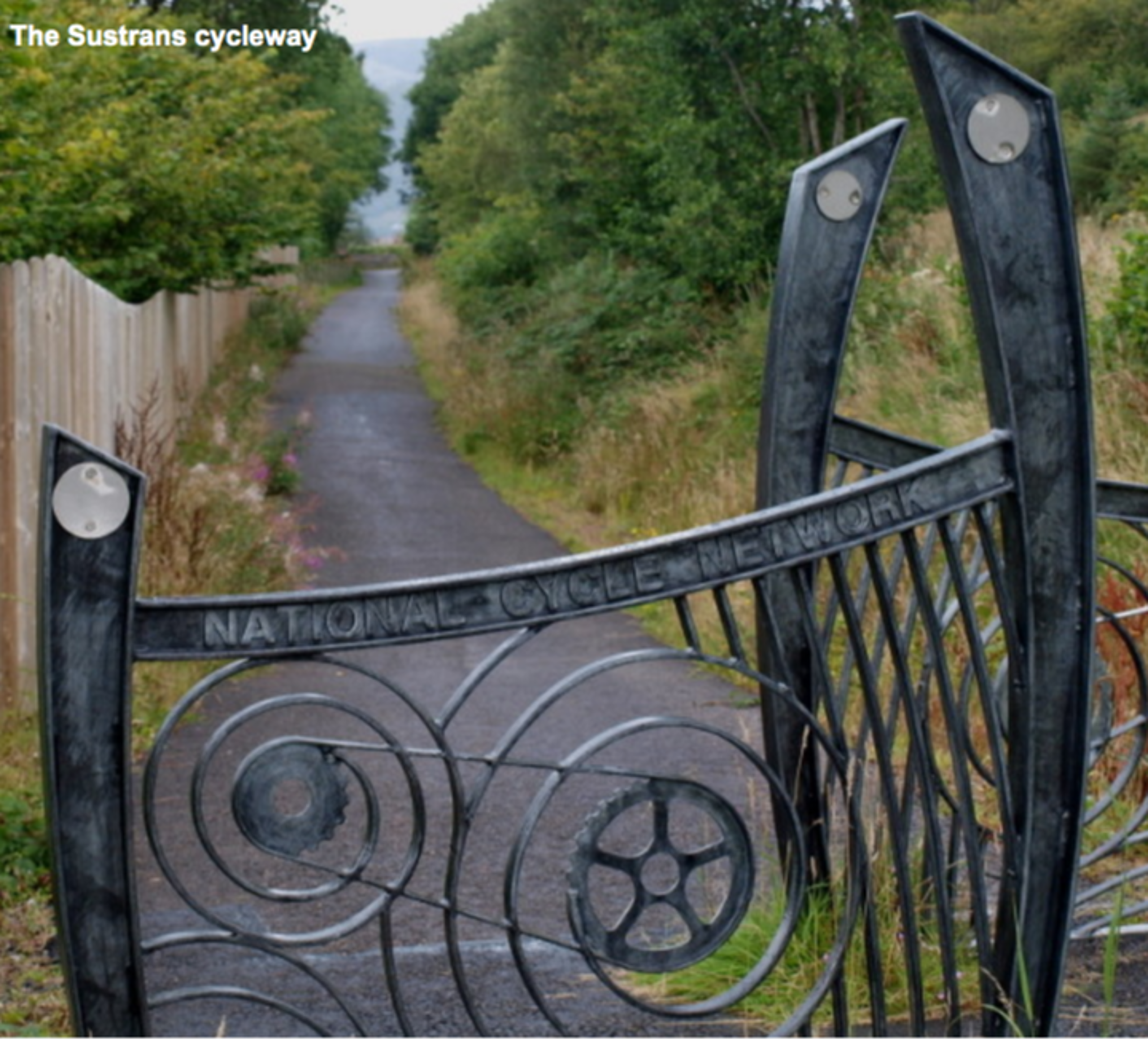 The Sustrans cycle route